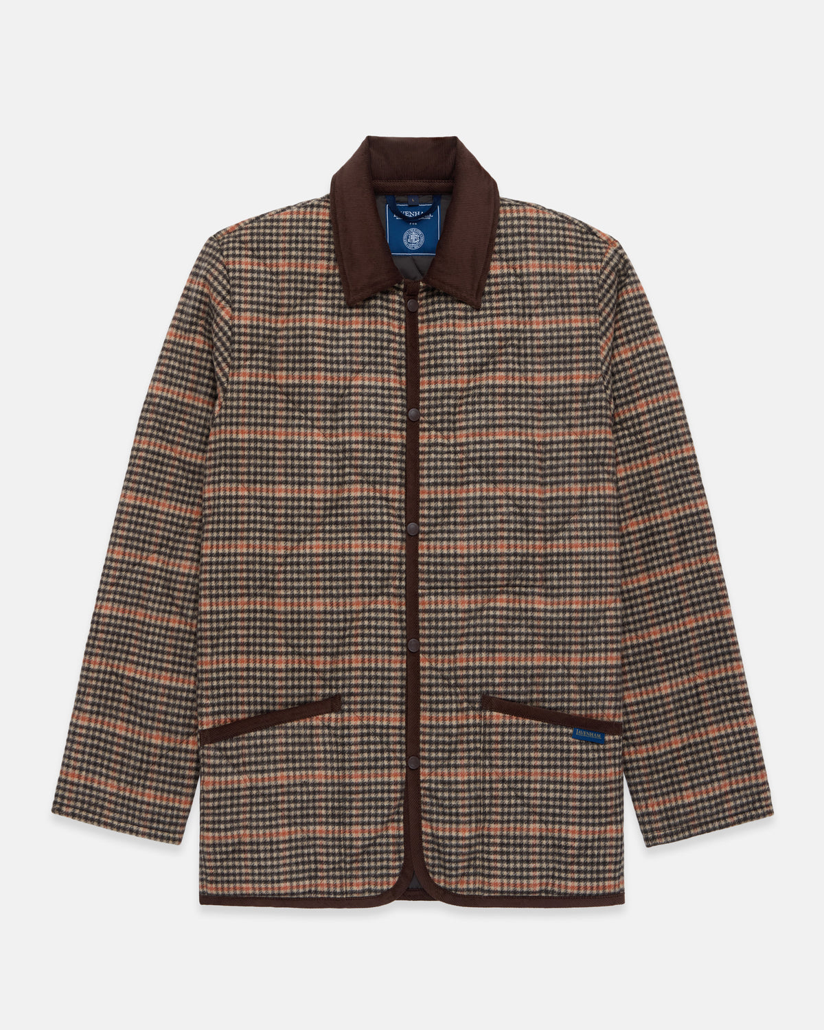 Made-in-England Lavenham Gun Club Check Denham Quilted Jacket