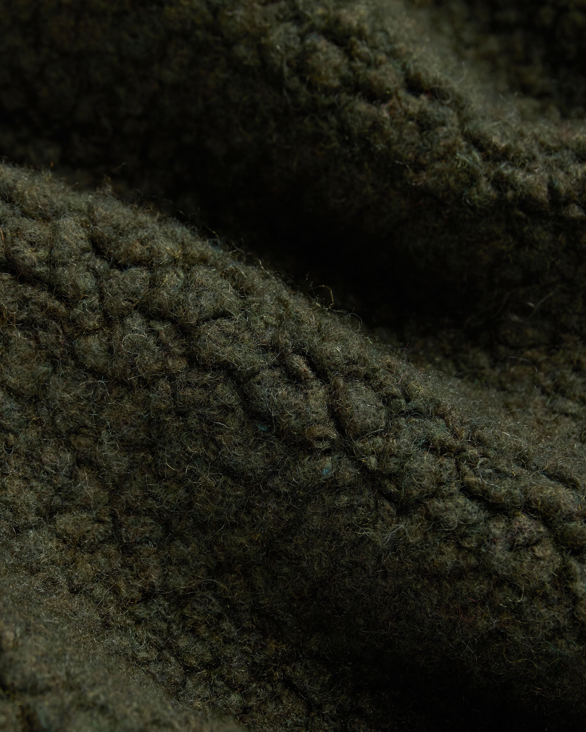 Armor-Lux Olive Sherpa Fleece Vest