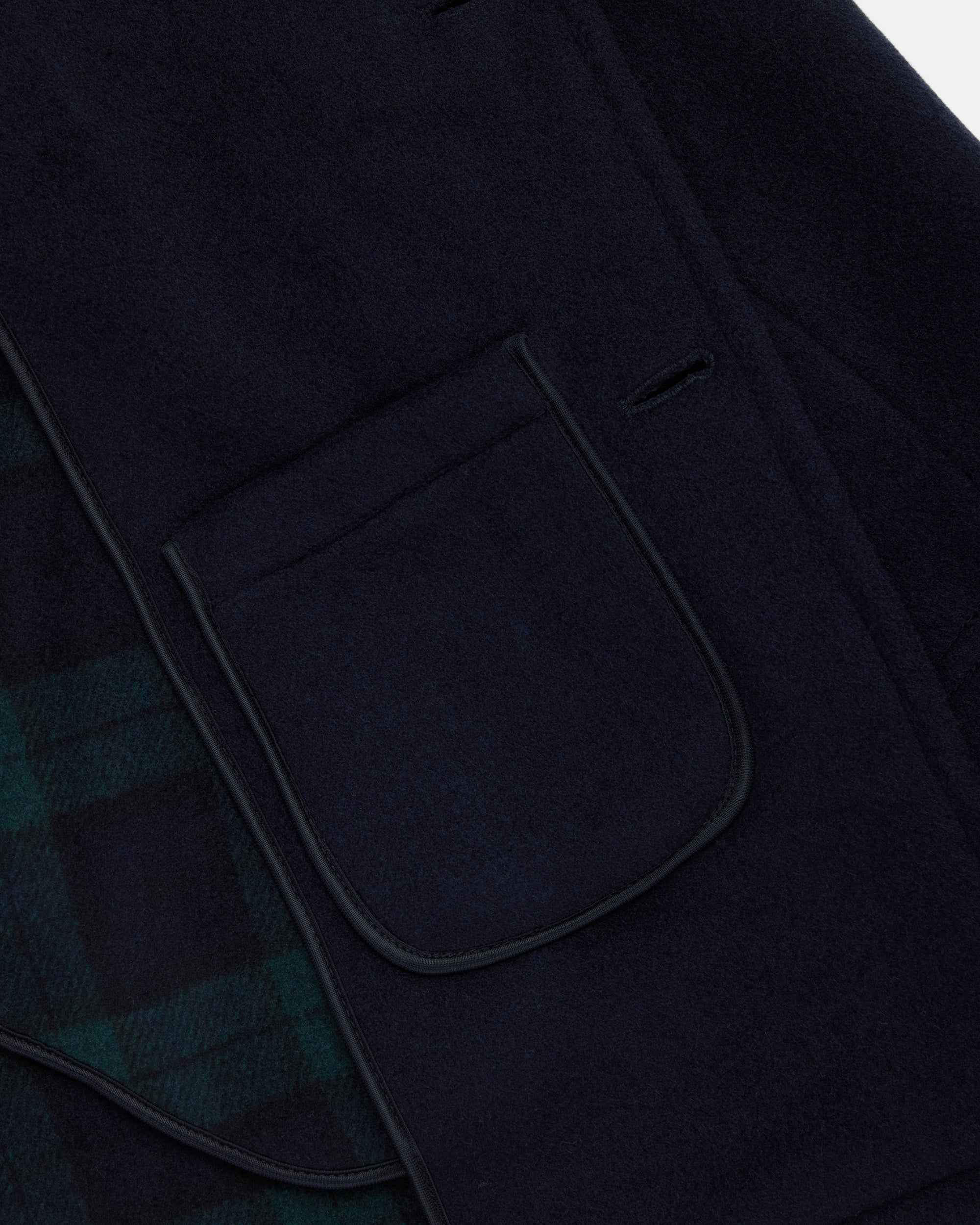 Made-in-England Navy Melton Wool Peacoat