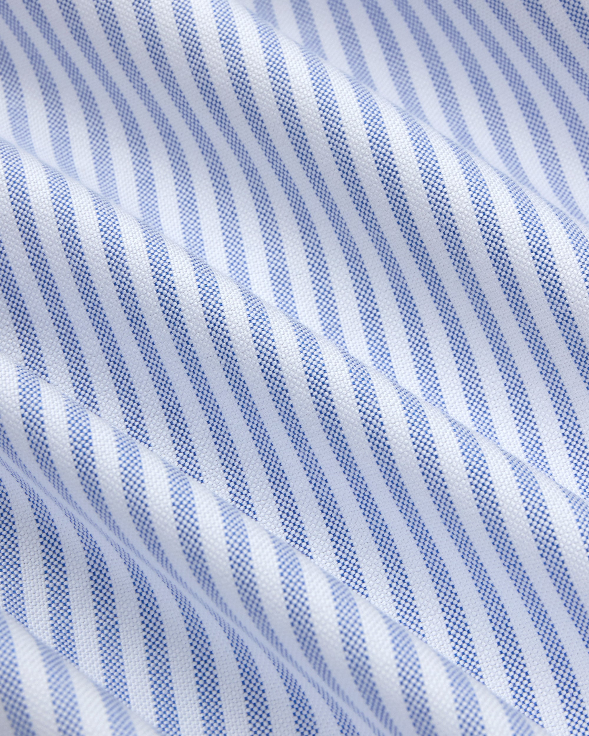 Made-in-Canada Blue University Stripe Cotton Oxford Cloth Pajamas