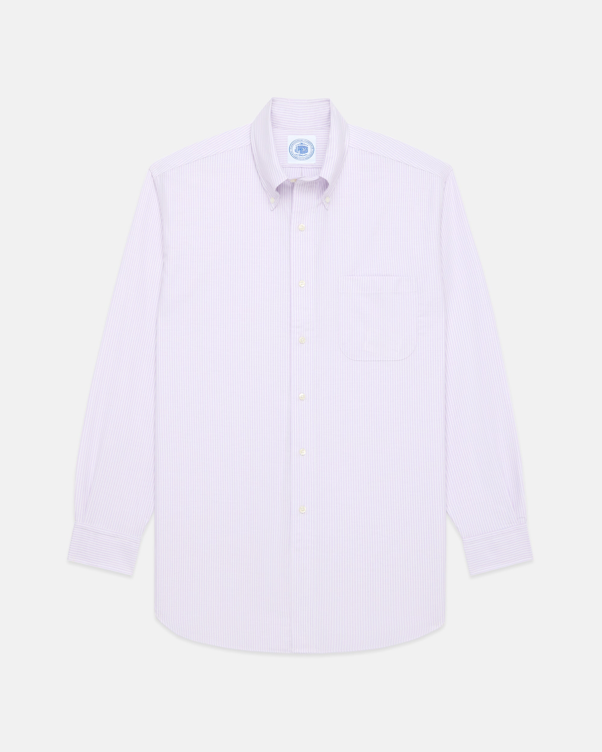 Made-in-USA Light Purple Candy Stripe Dress Shirt - Classic Fit