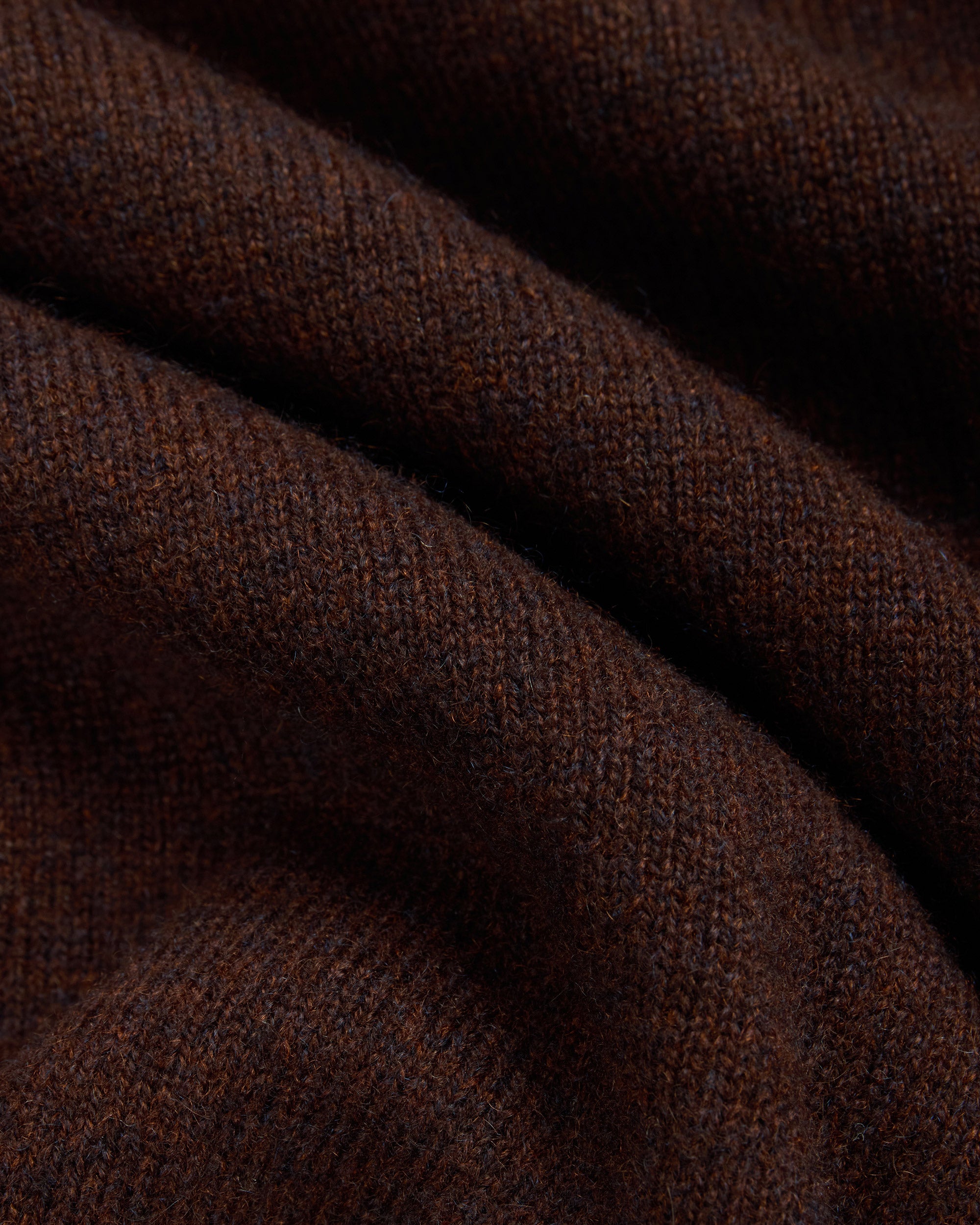 Made-in-Italy Brown Cashmere Long Sleeve Polo