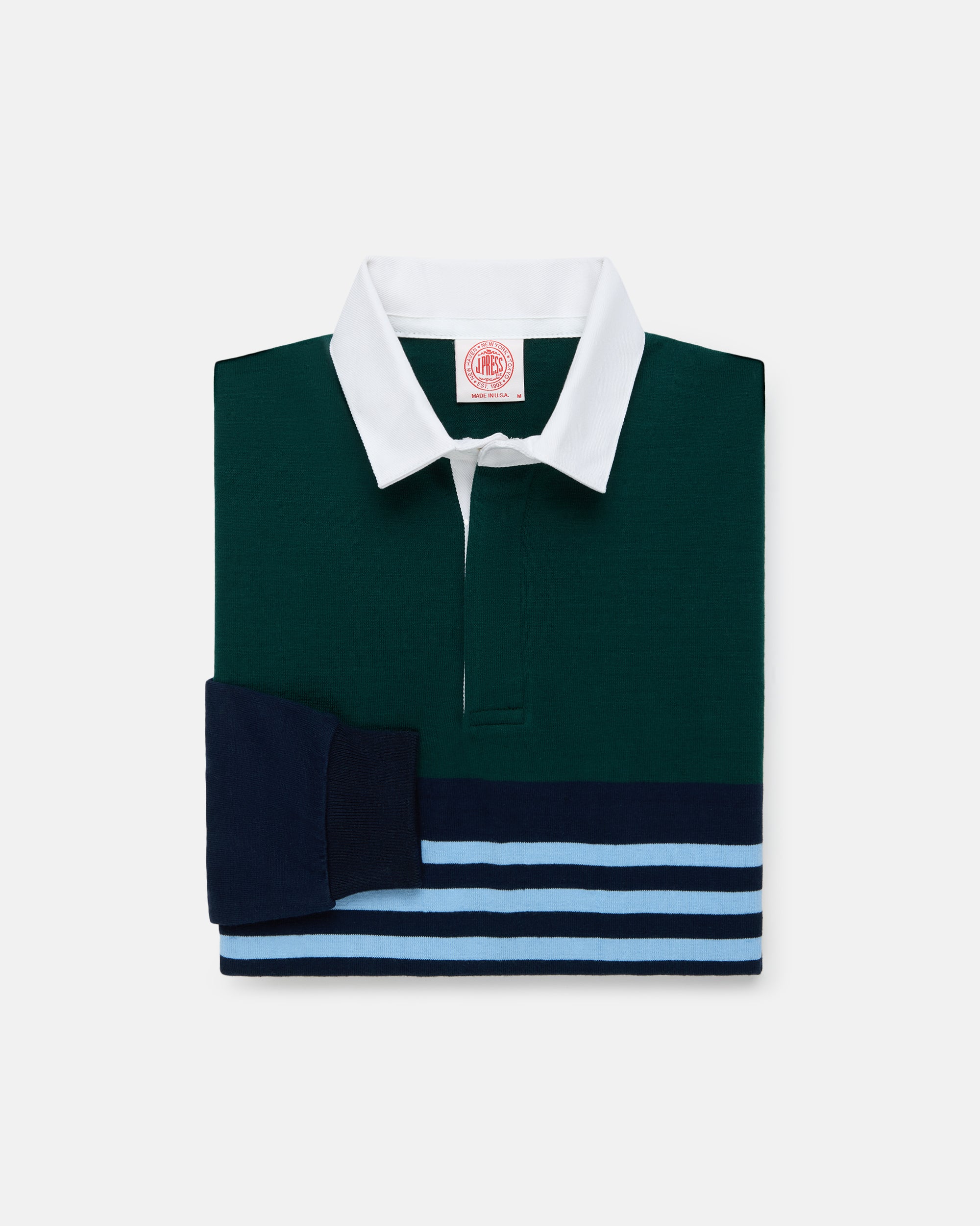Made-in-USA Multi-Stripe Cotton Rugby