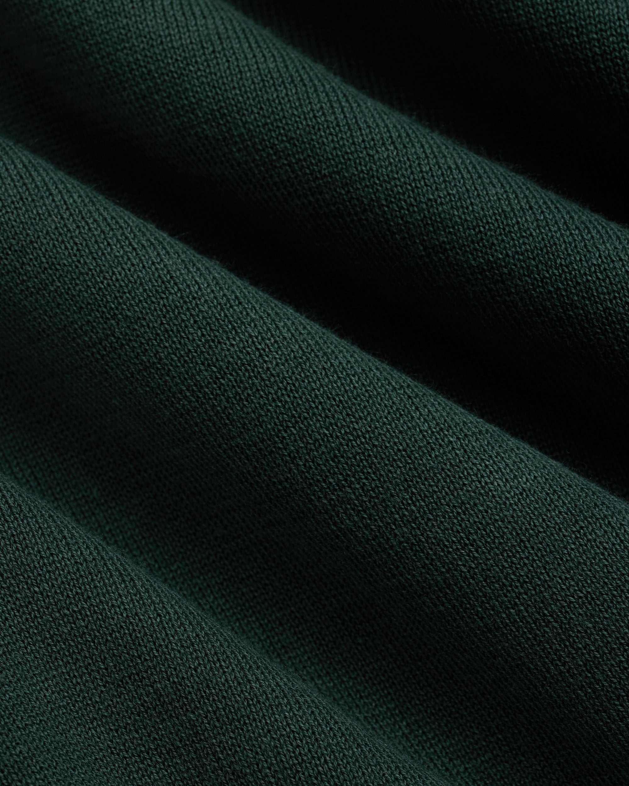 Green High-Twist Cotton Polo - Trim Fit