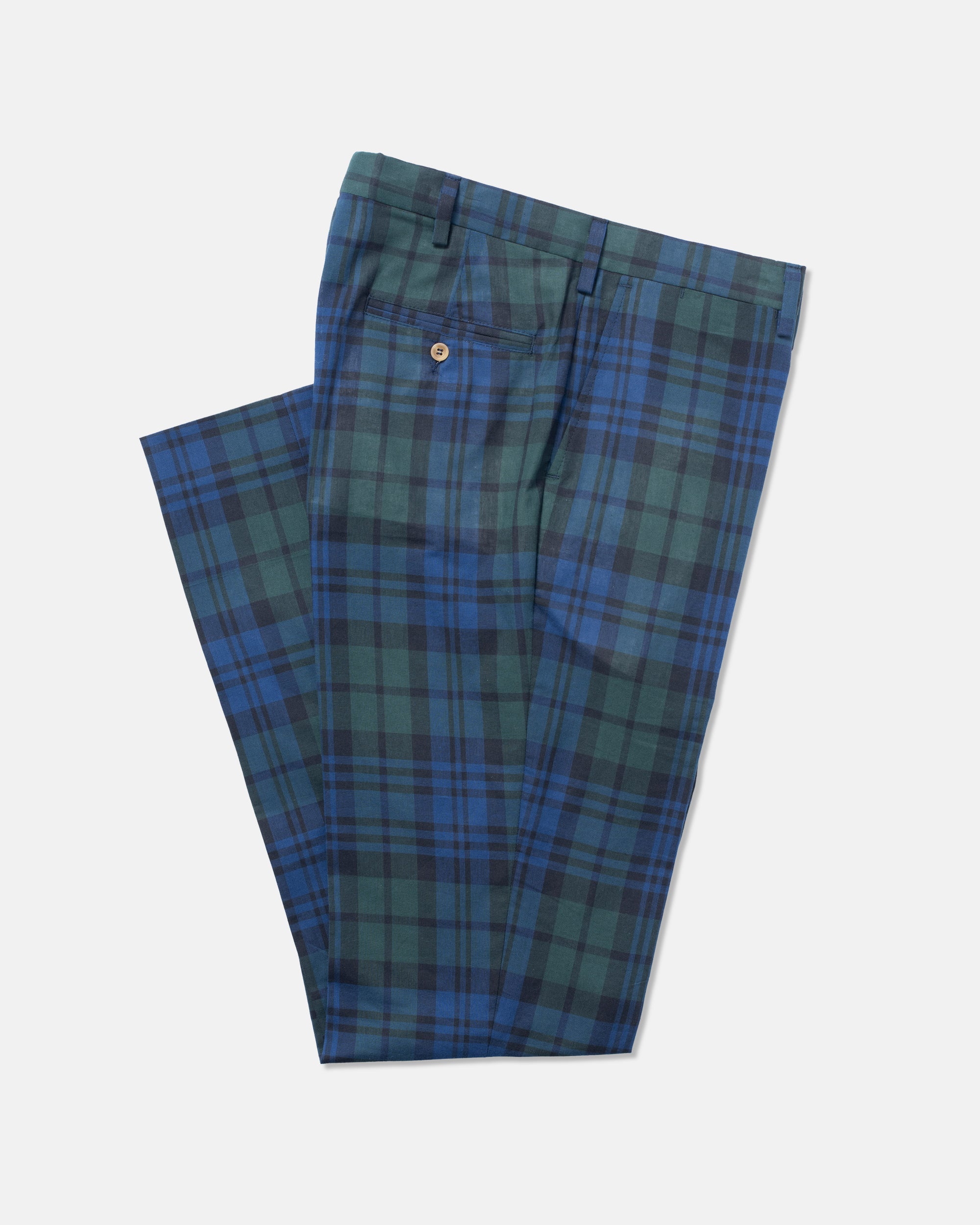 Made-in-USA Black Watch Tartan Authentic Madras Trousers