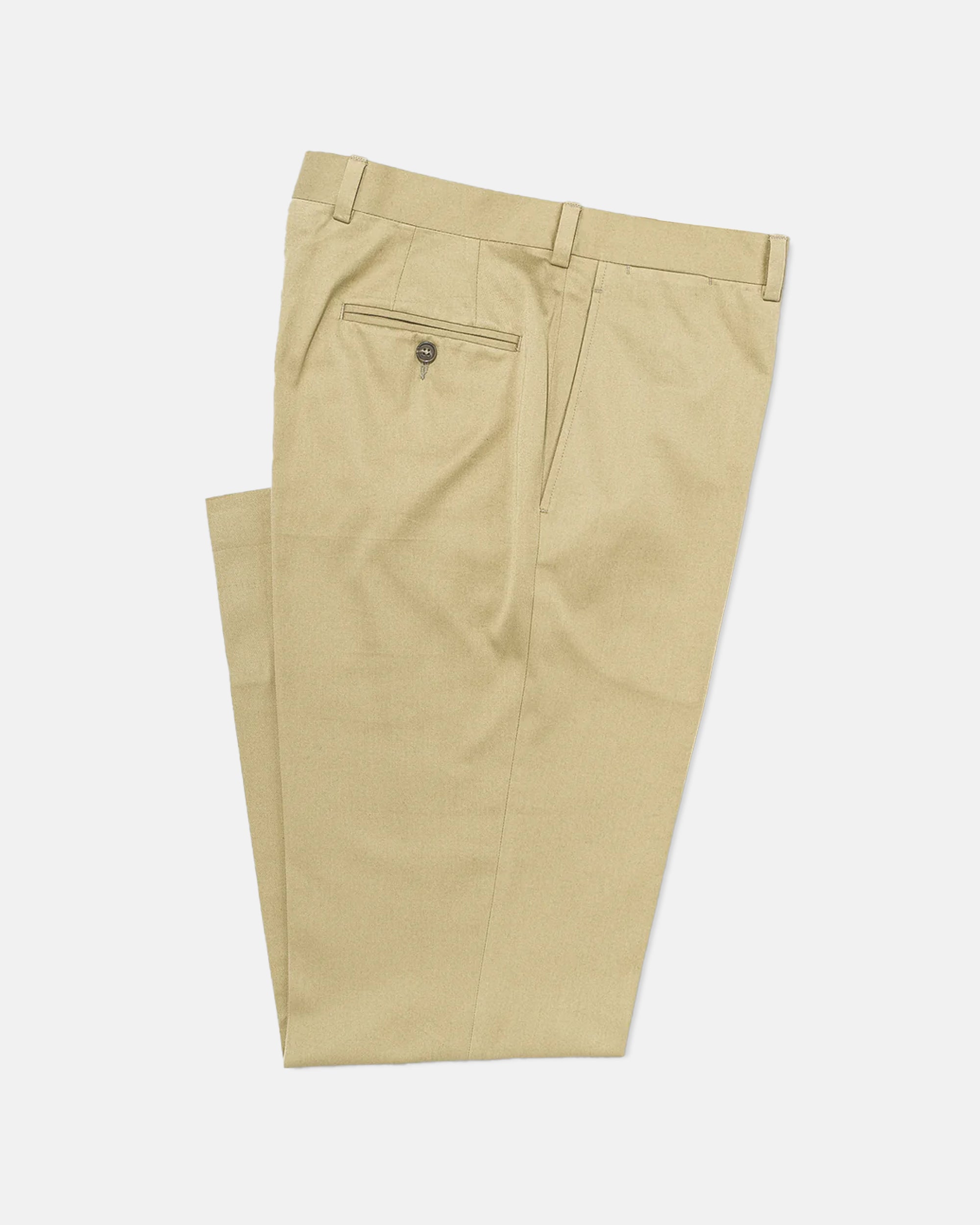 Made-in-Canada Stone Cotton Drill Cloth Trousers