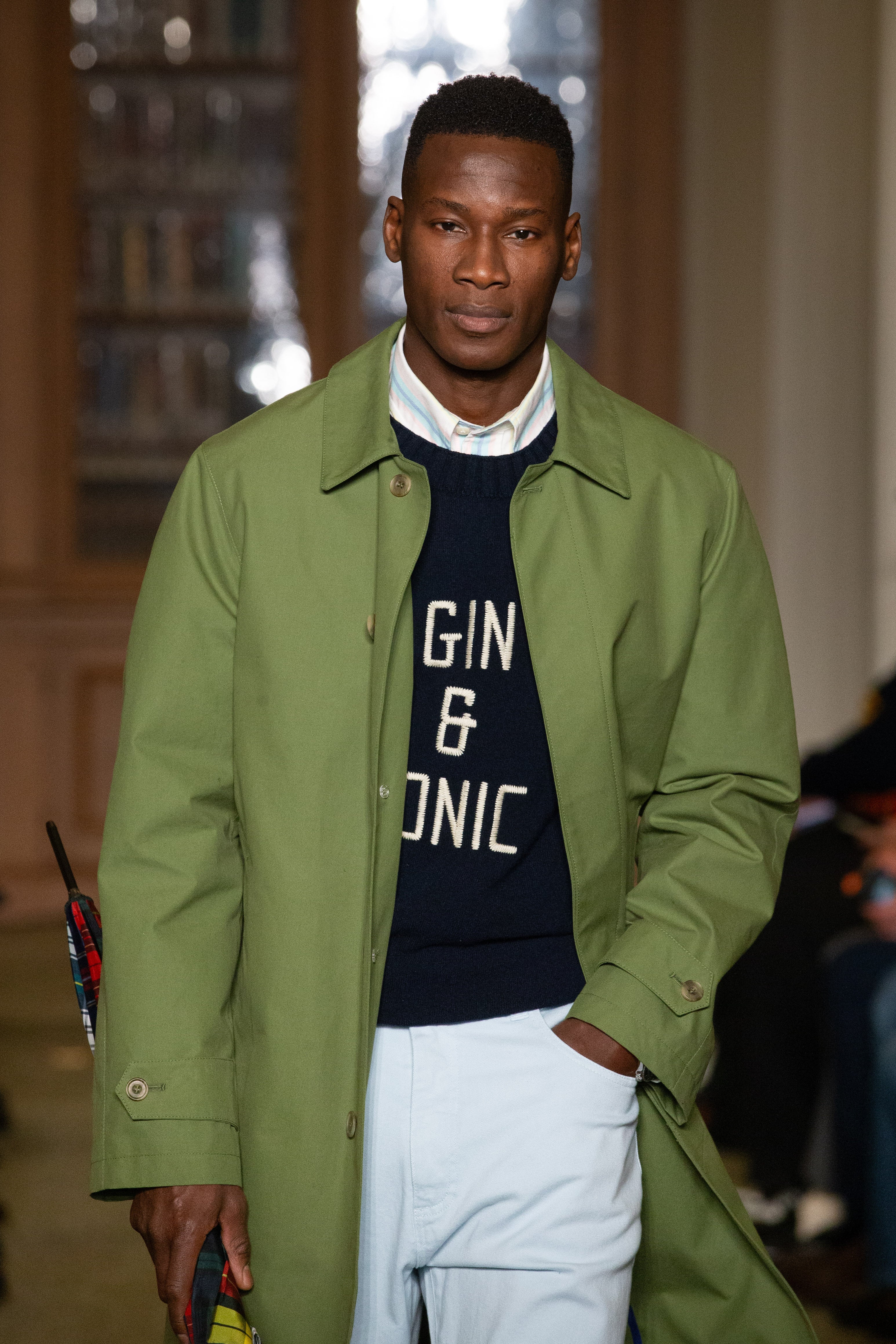 Made-in-England Light Green Waterproof Raincoat