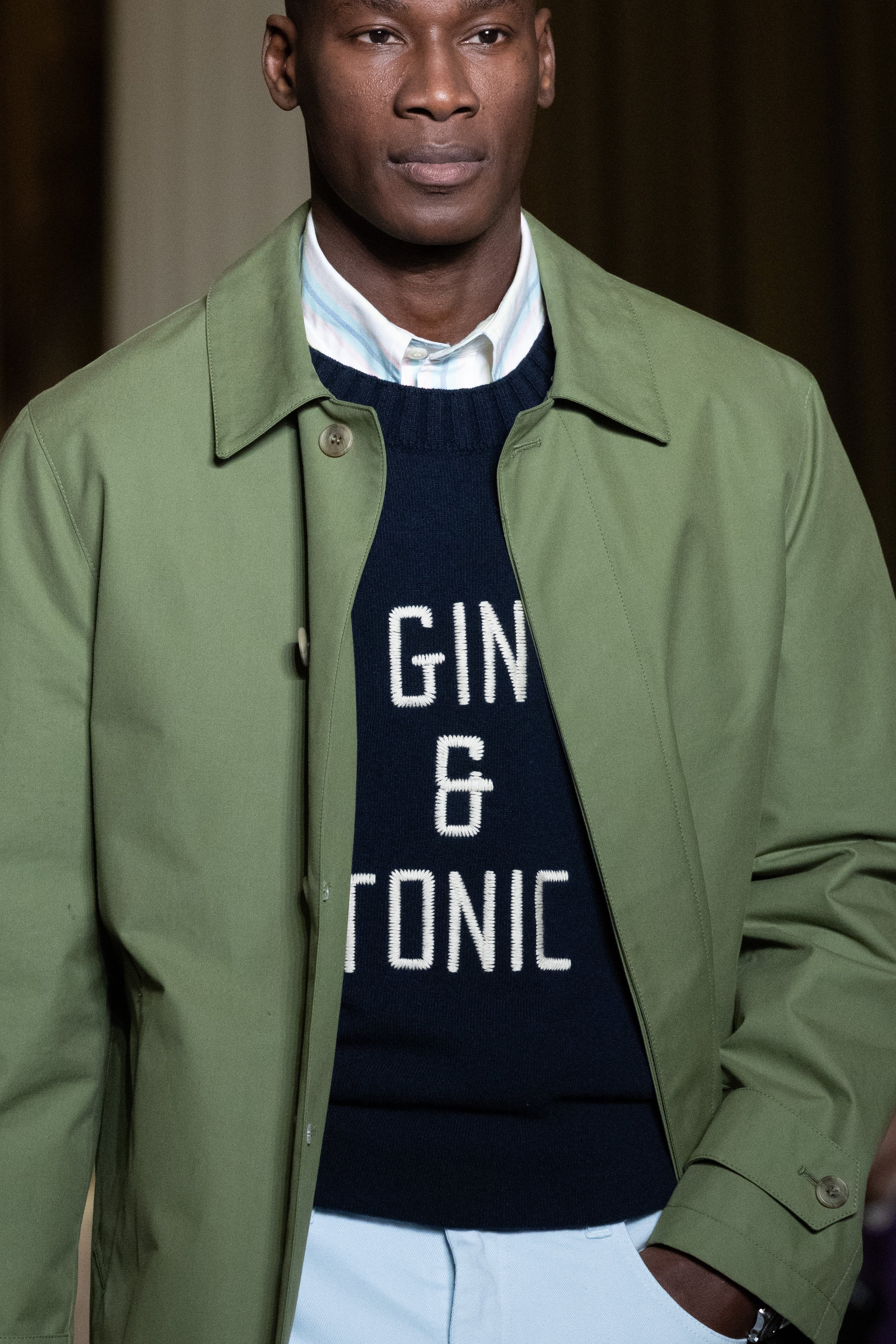 Made-in-England Light Green Waterproof Raincoat