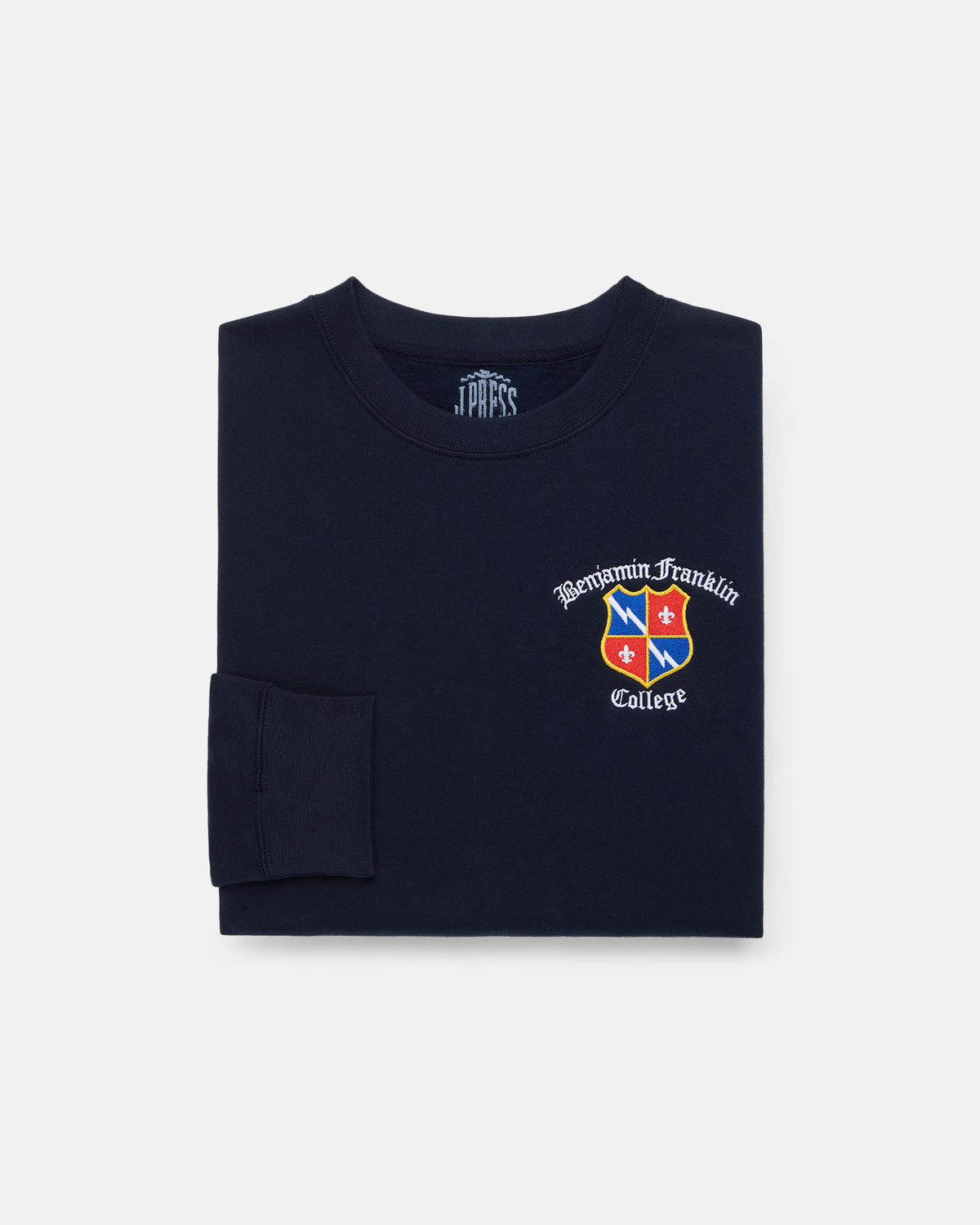 Benjamin Franklin College Cotton Crewneck Sweatshirt
