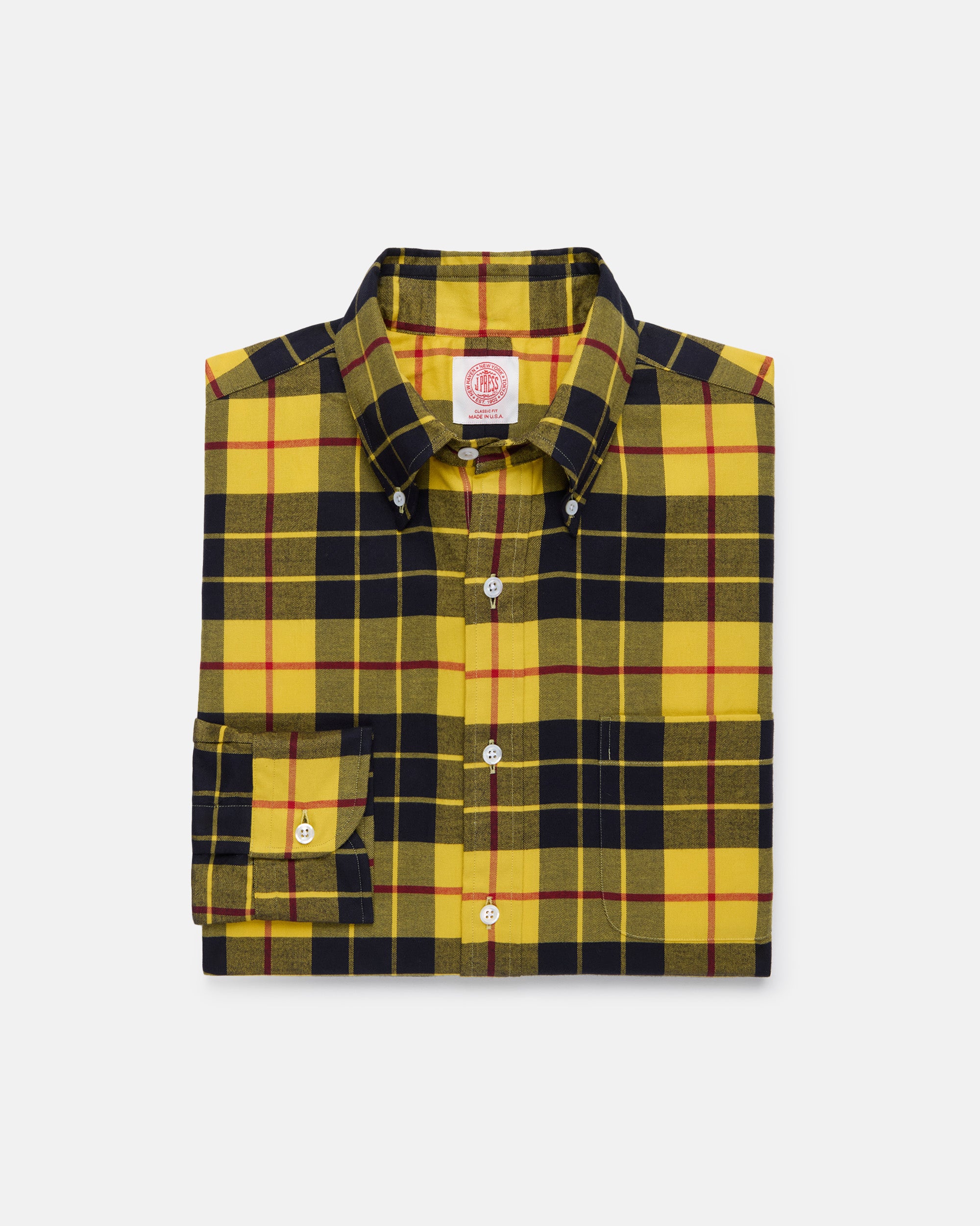 Made-in-USA Dress MacLeod Tartan Flannel Sport Shirt - Classic Fit