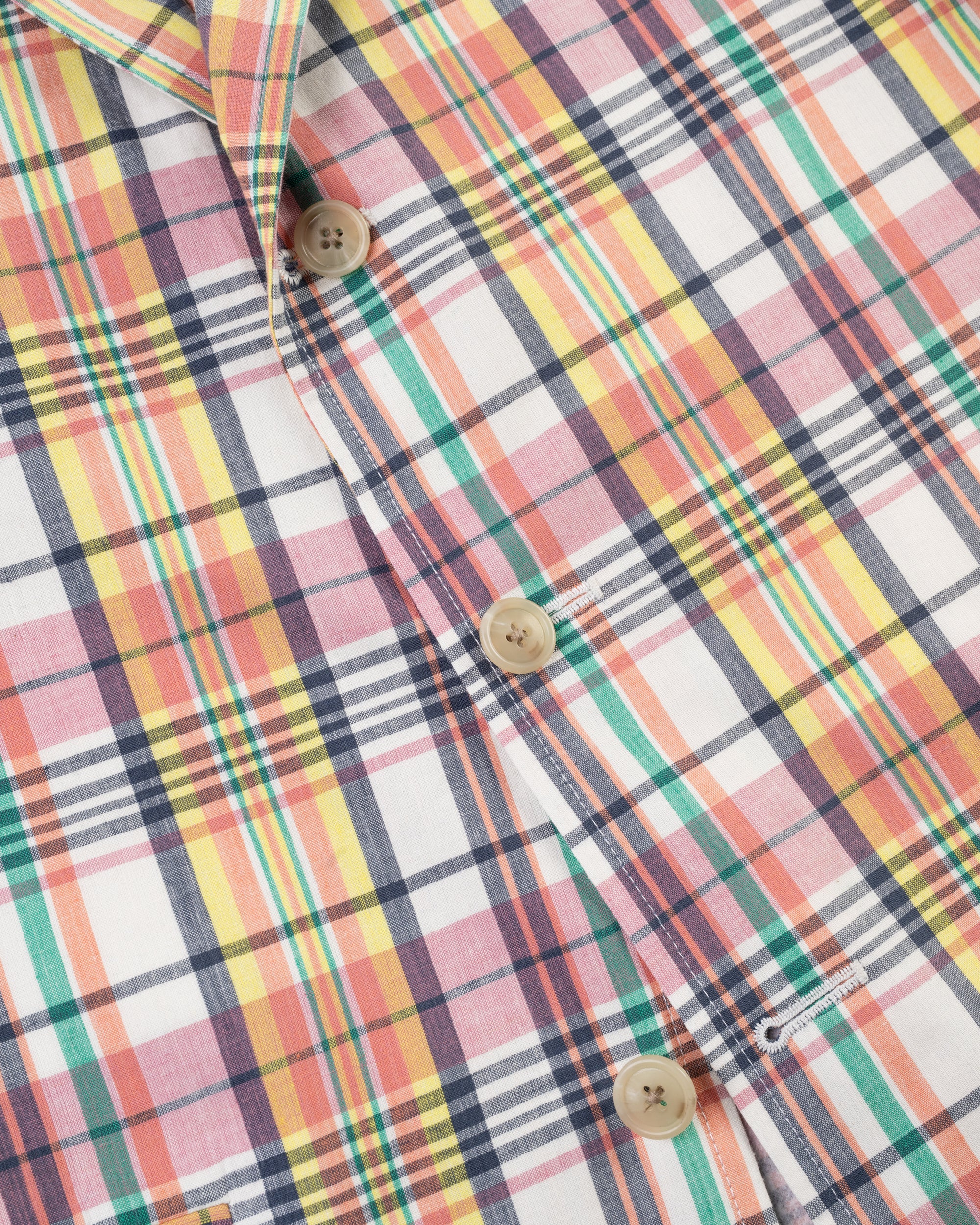 Made-in-Canada Peach & Yellow Pastel Authentic Madras Sport Coat
