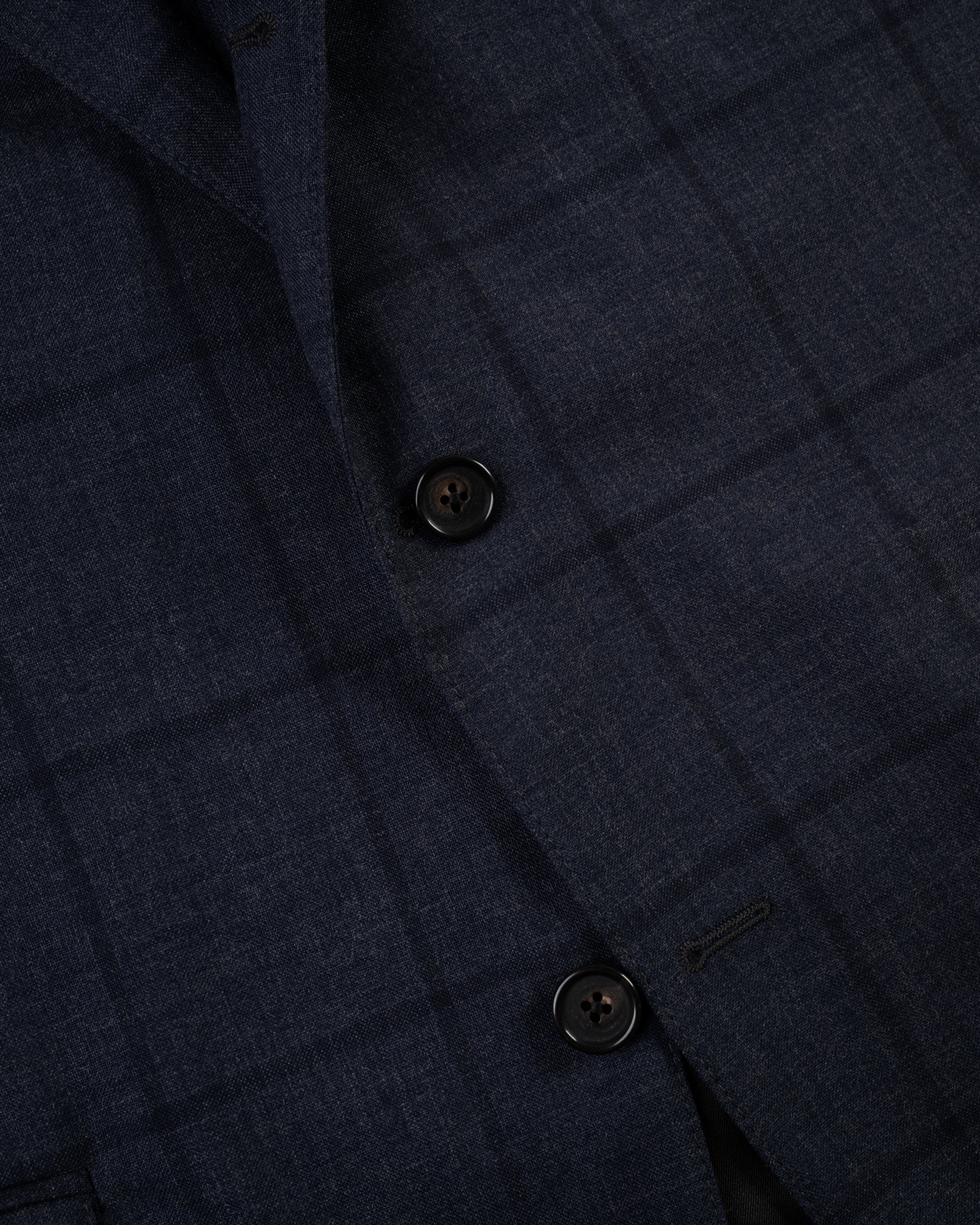 Made-in-USA Fox Brothers Char Blue Windowpane Suit