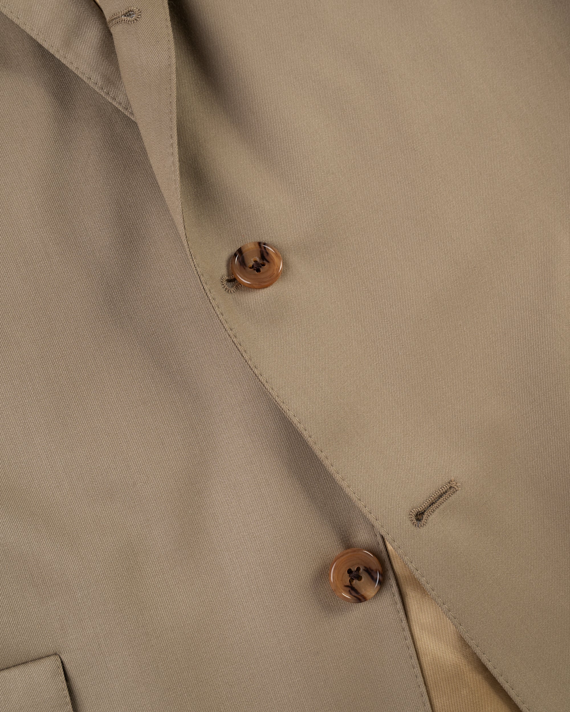 Made-in-USA Tan Gabardine Suit