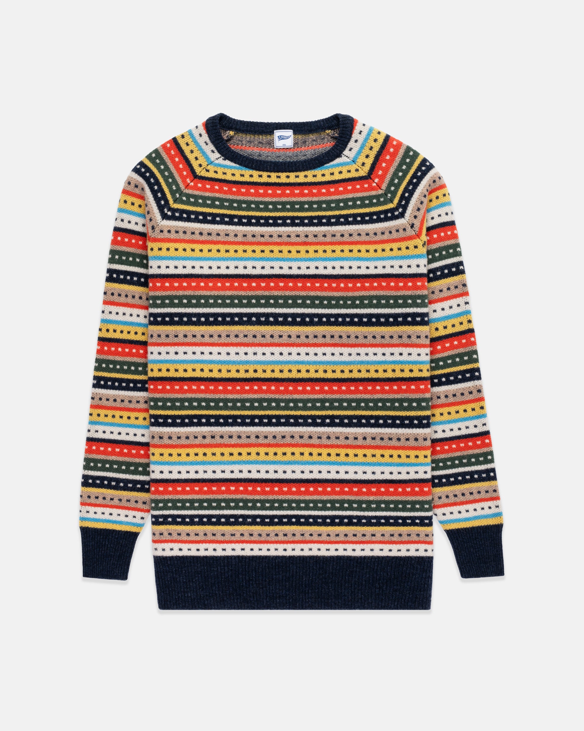 Nordic Stripe Crewneck Sweater - Trim Fit