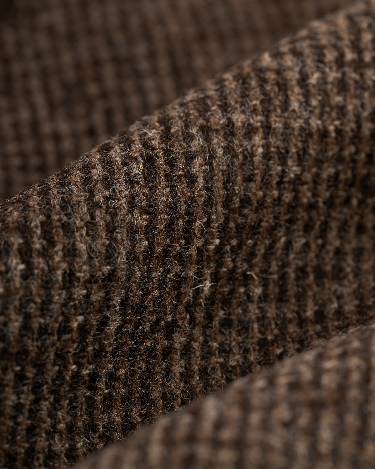Made-in-USA Dark Brown Tic Weave Tweed Sport Coat