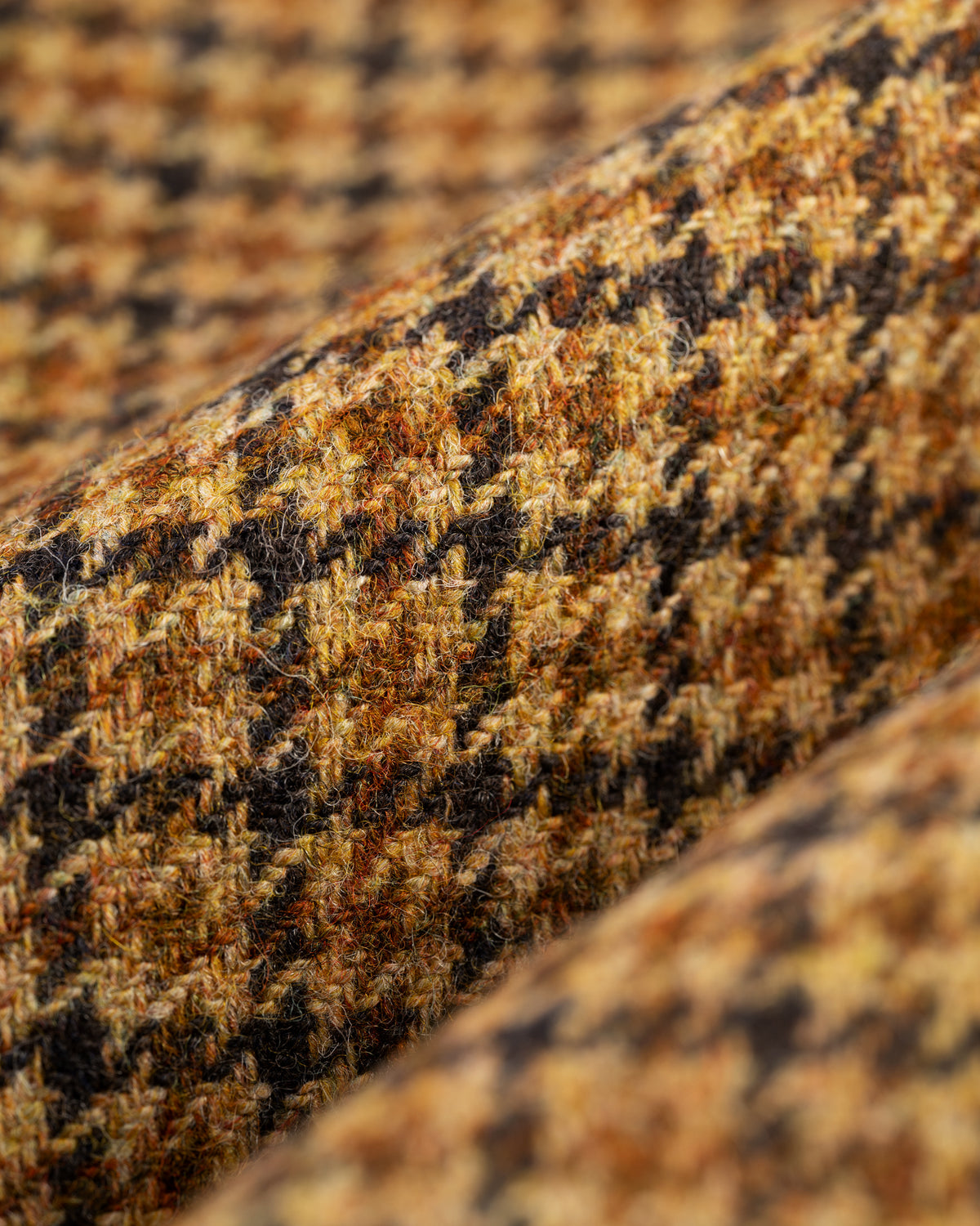 Made-in-USA Brown & Rust Check Cheviot Tweed Sport Coat