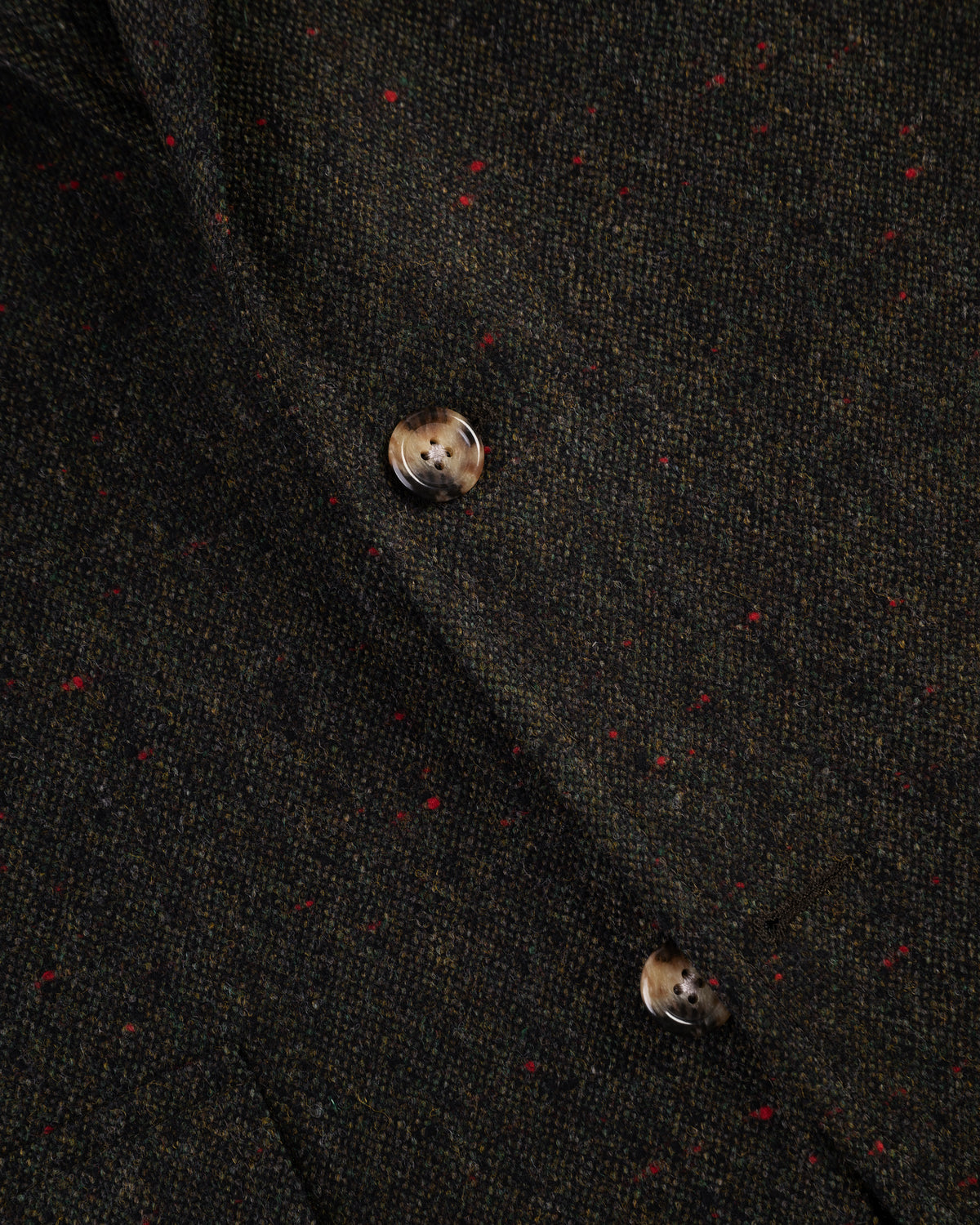 Olive Donegal Shetland Wool Sport Coat
