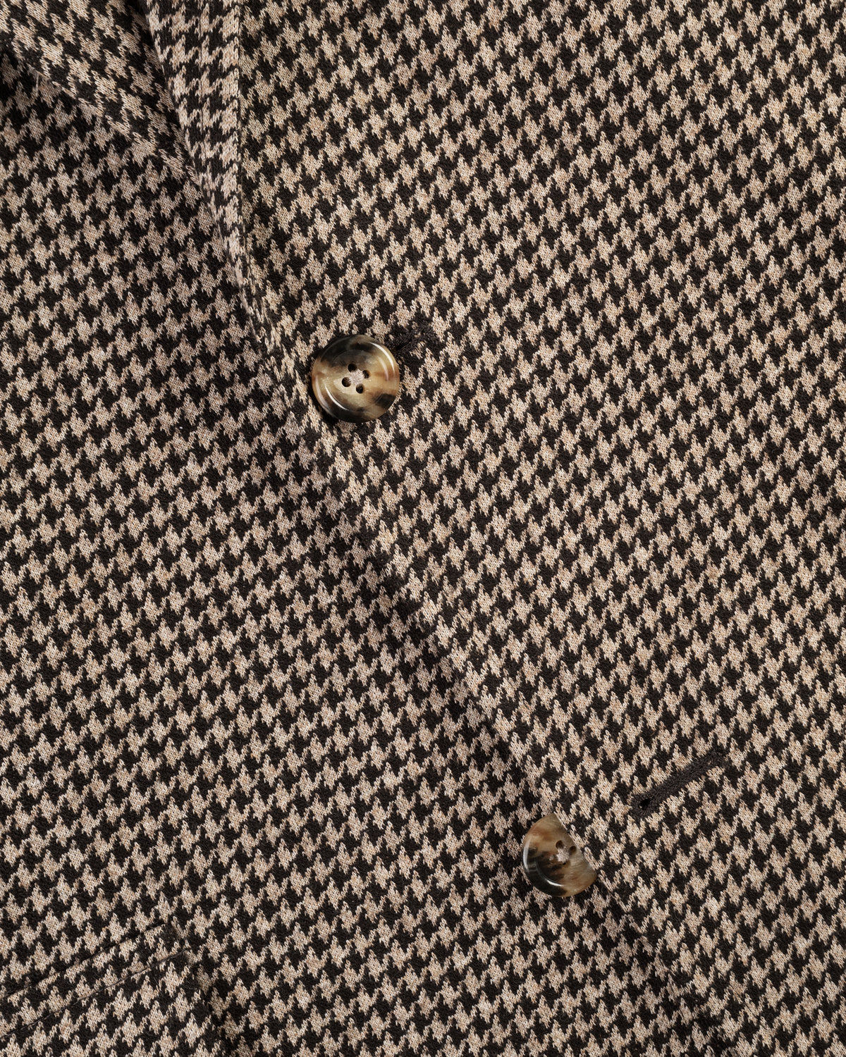Brown & Tan Houndstooth Knit Sport Coat
