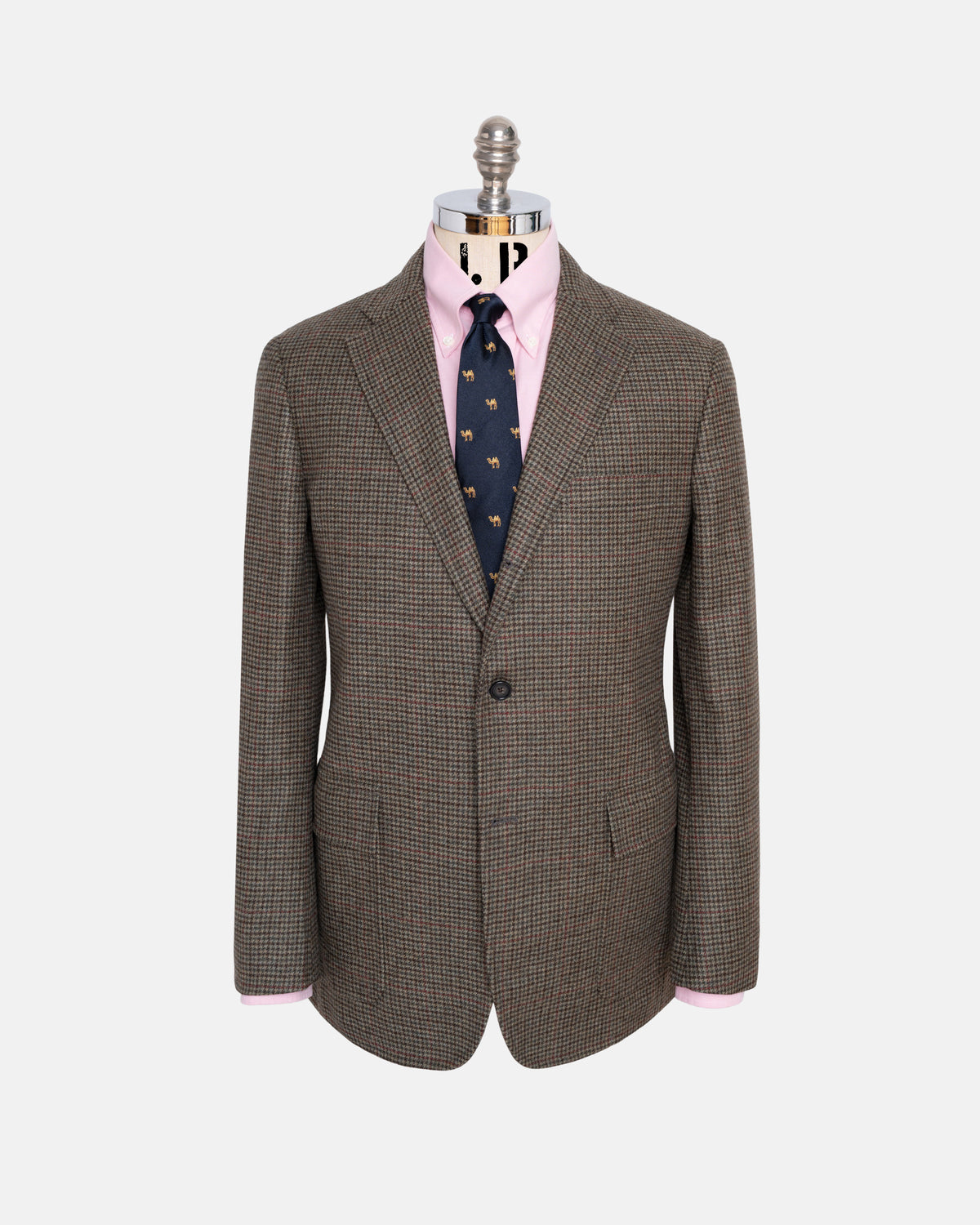Made-in-USA Olive Check with Windowpane Sport Coat