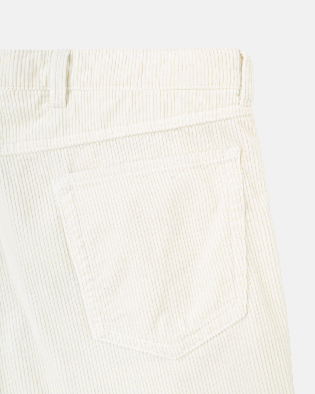 Cream 5-Pocket 16-Wale Corduroy Pant