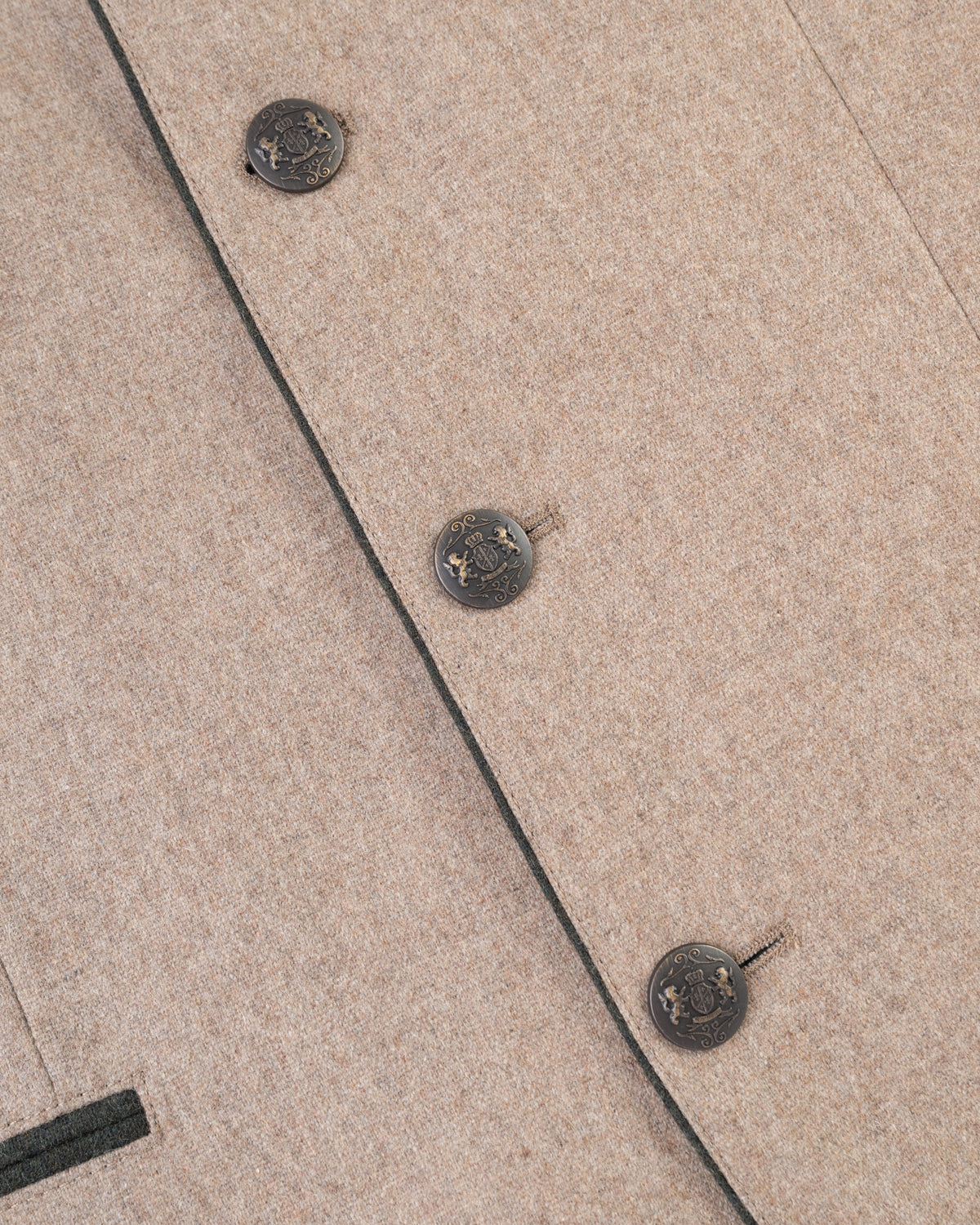 Made-in-Austria Tan Wool/Cashmere Tyrolean Jacket