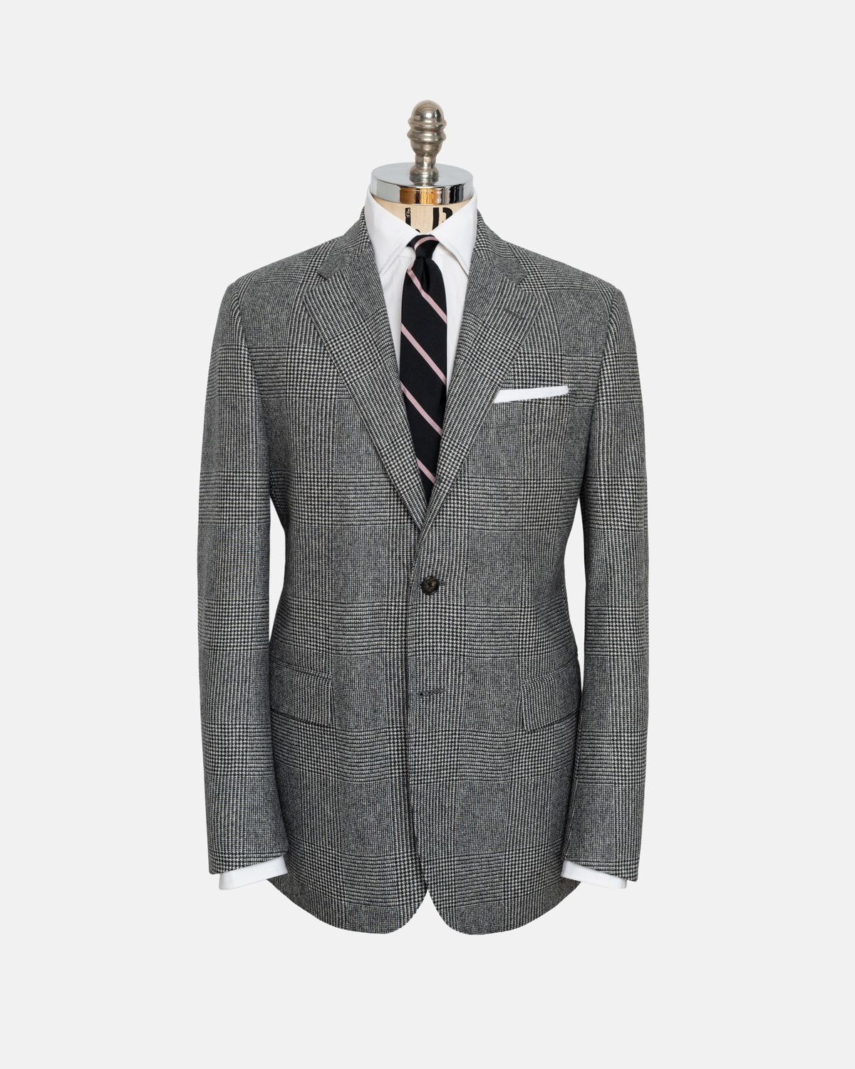 Made-in-Canada Black & White Prince of Wales Wool Flannel 1902 Model Suit