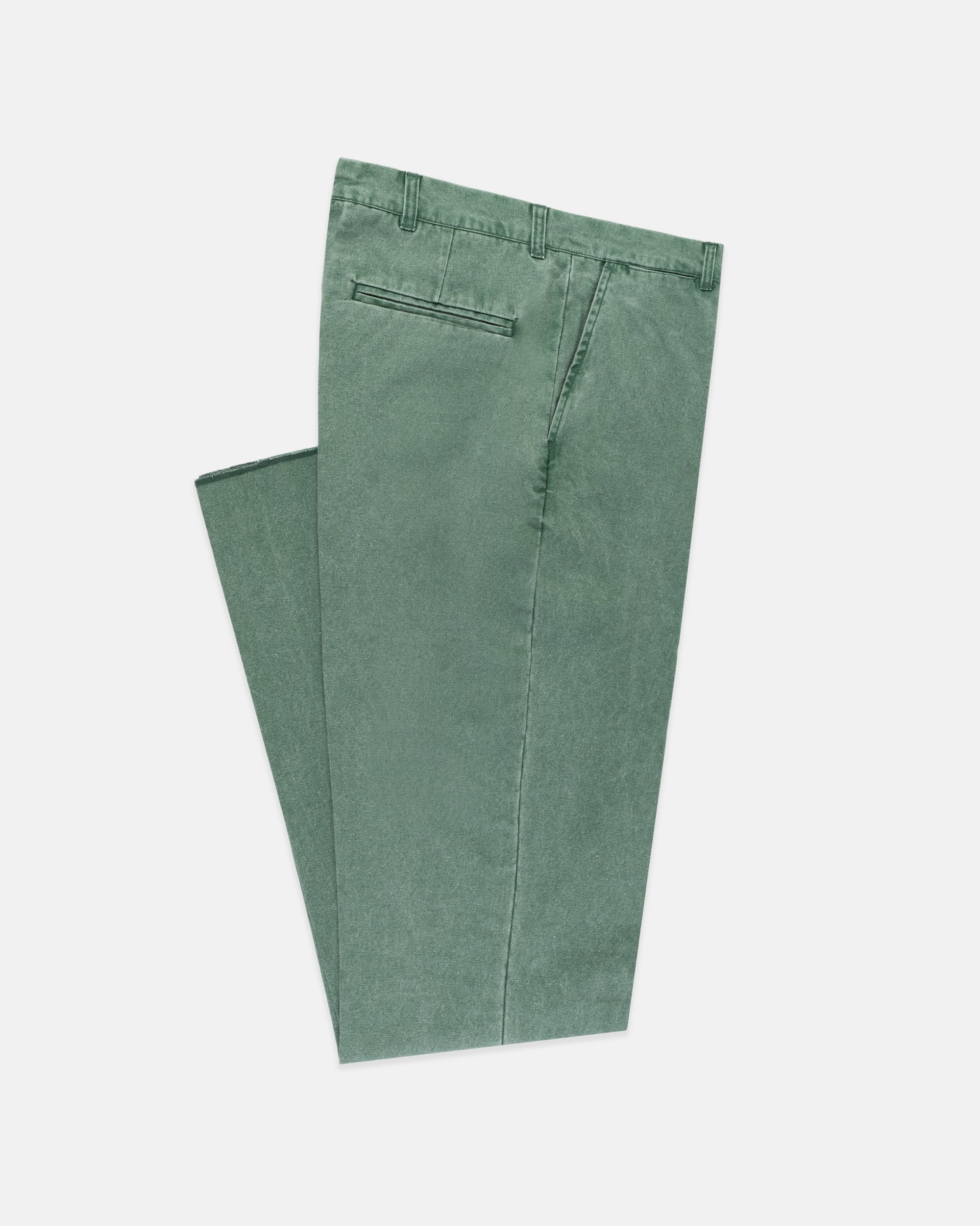 Green Washed Canvas Cape Cod Pant