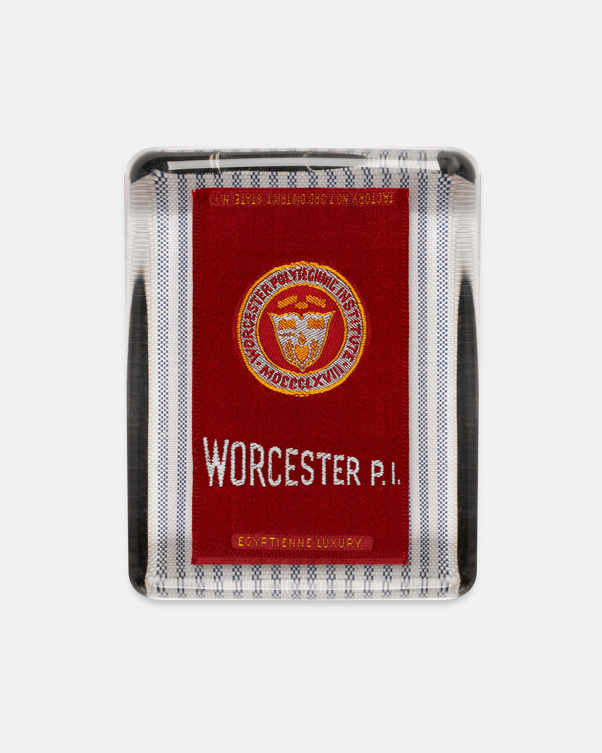 Worcester Polytechnic Silk Paperweight