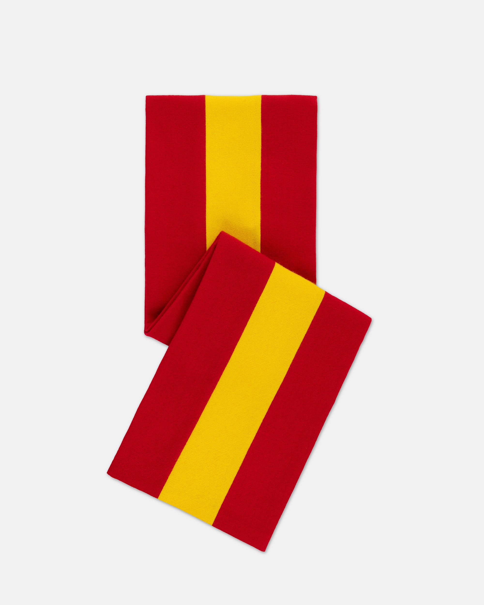 Made-in-England Red & Yellow Wool Schoolboy Muffler