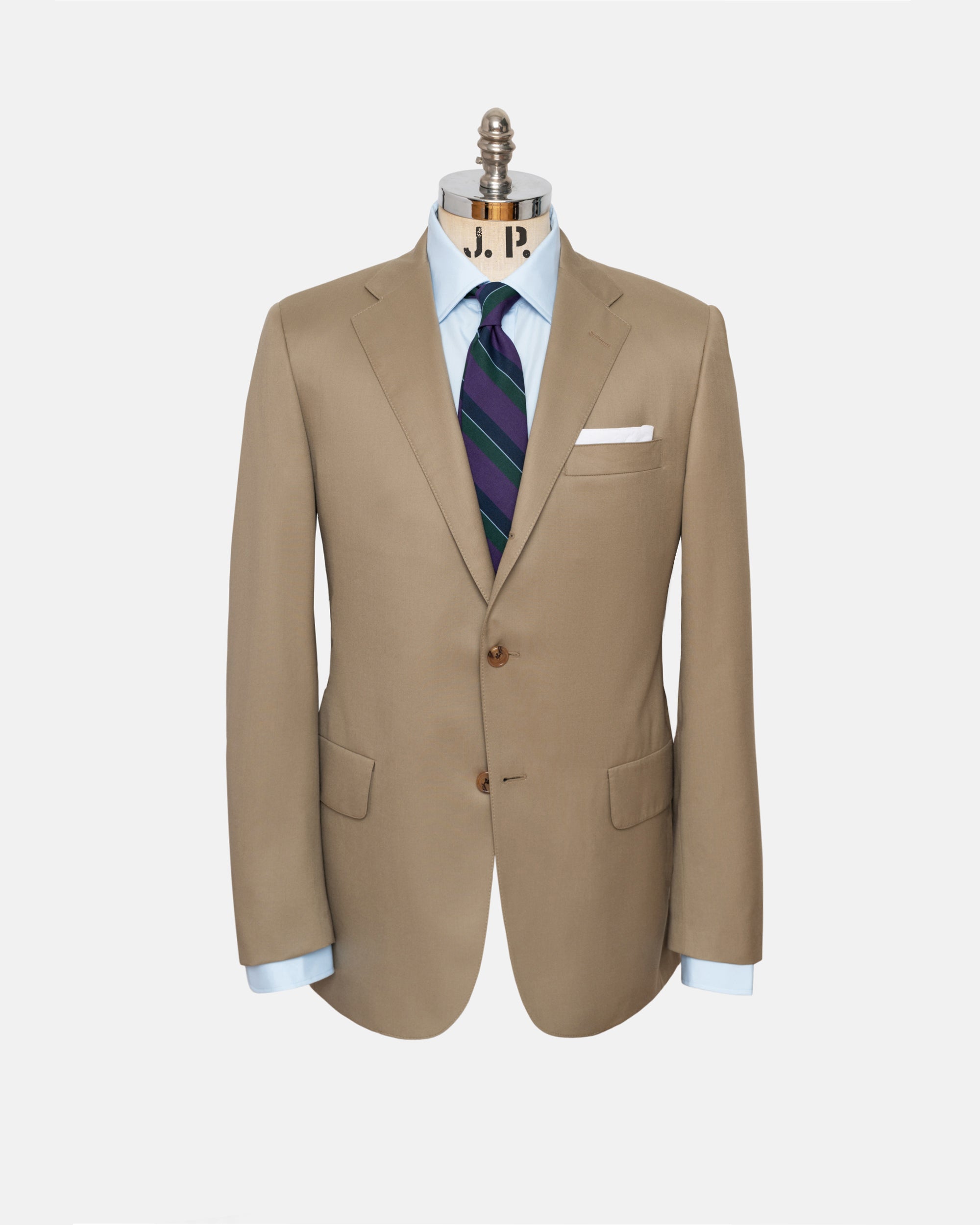 Made-in-USA Tan Gabardine Suit