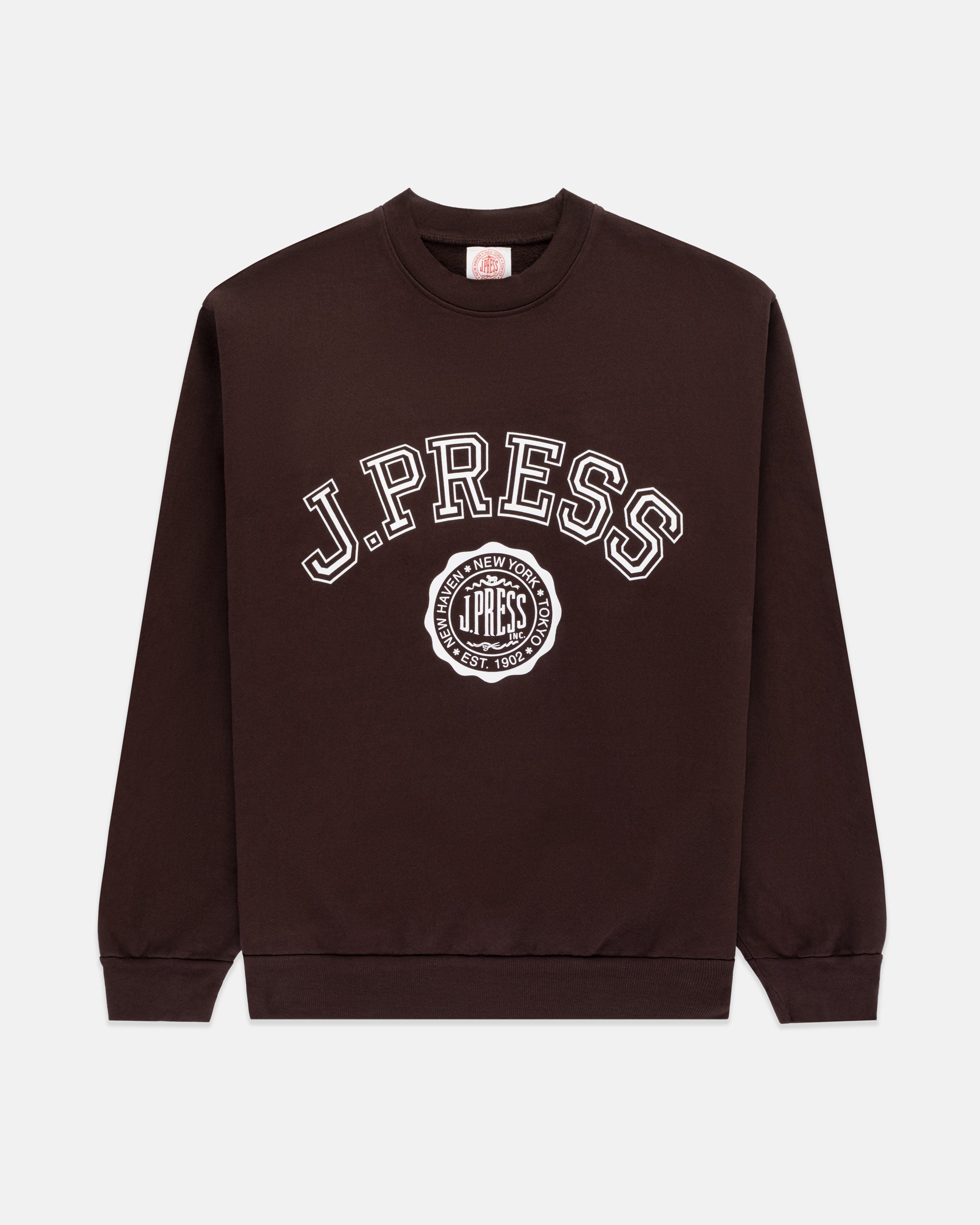 Made-in-USA Brown J. Press Varsity Seal Sweatshirt