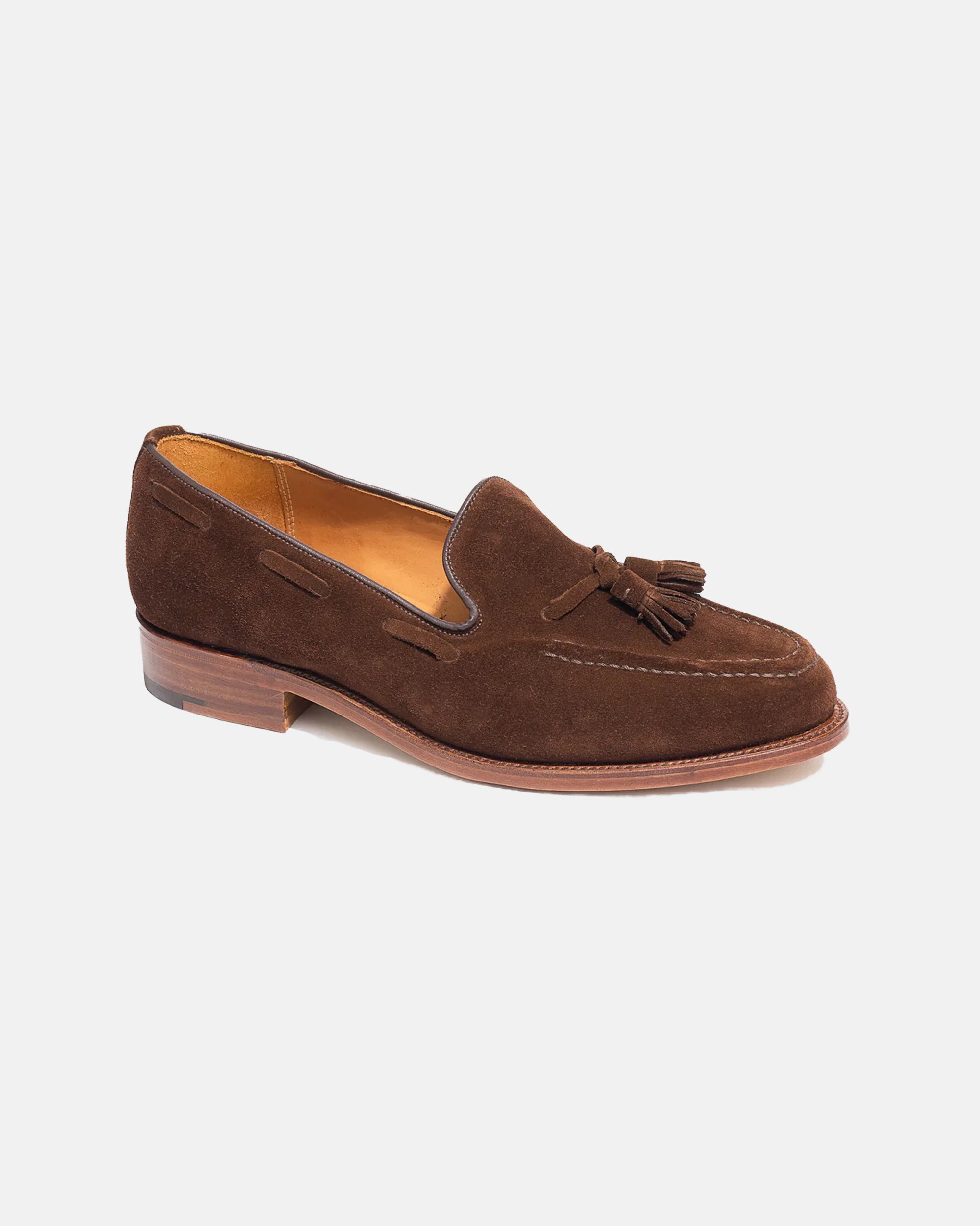 Made-in-England Snuff Suede Tassel Loafer