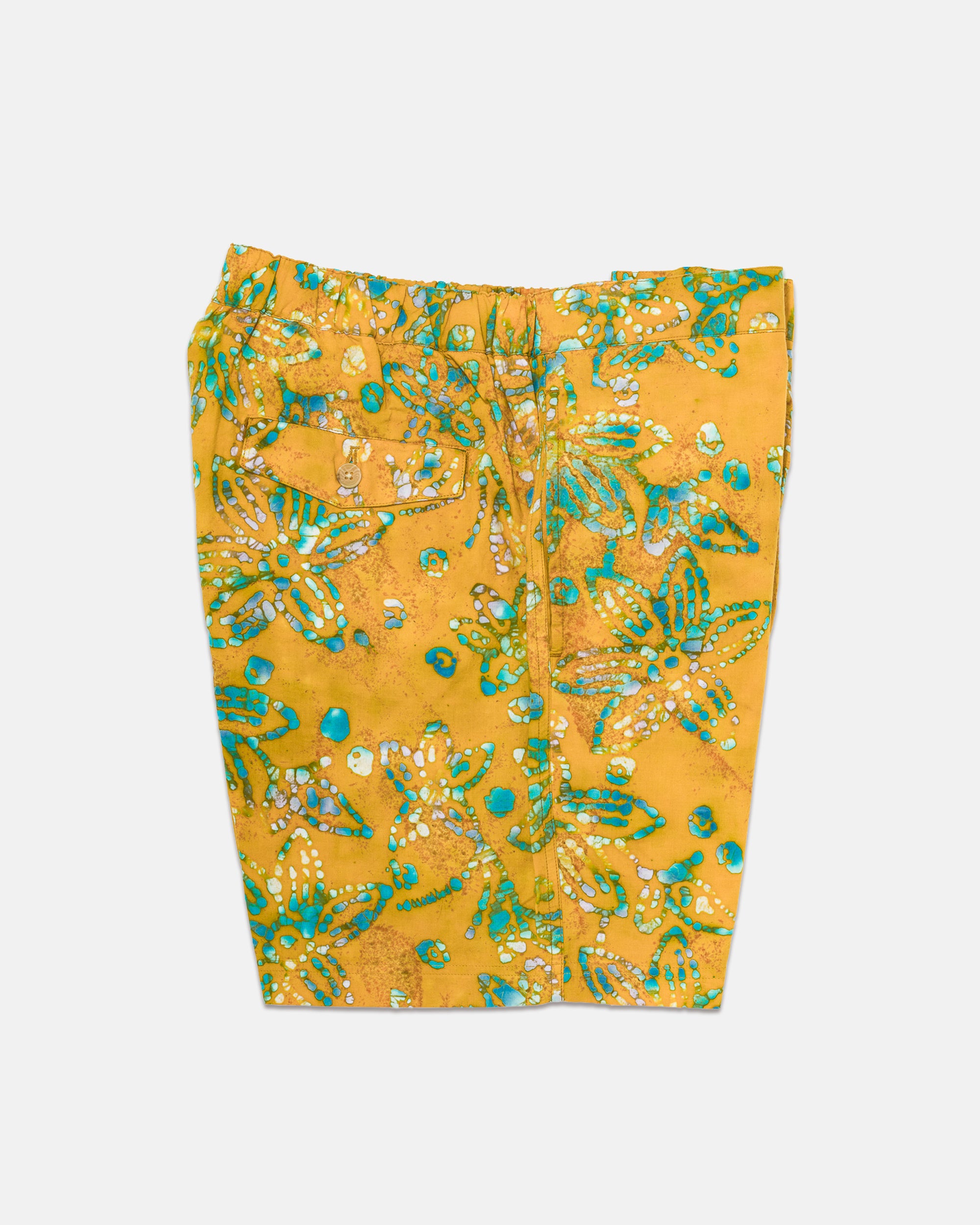 Orange Batik Prink Swim Trunks