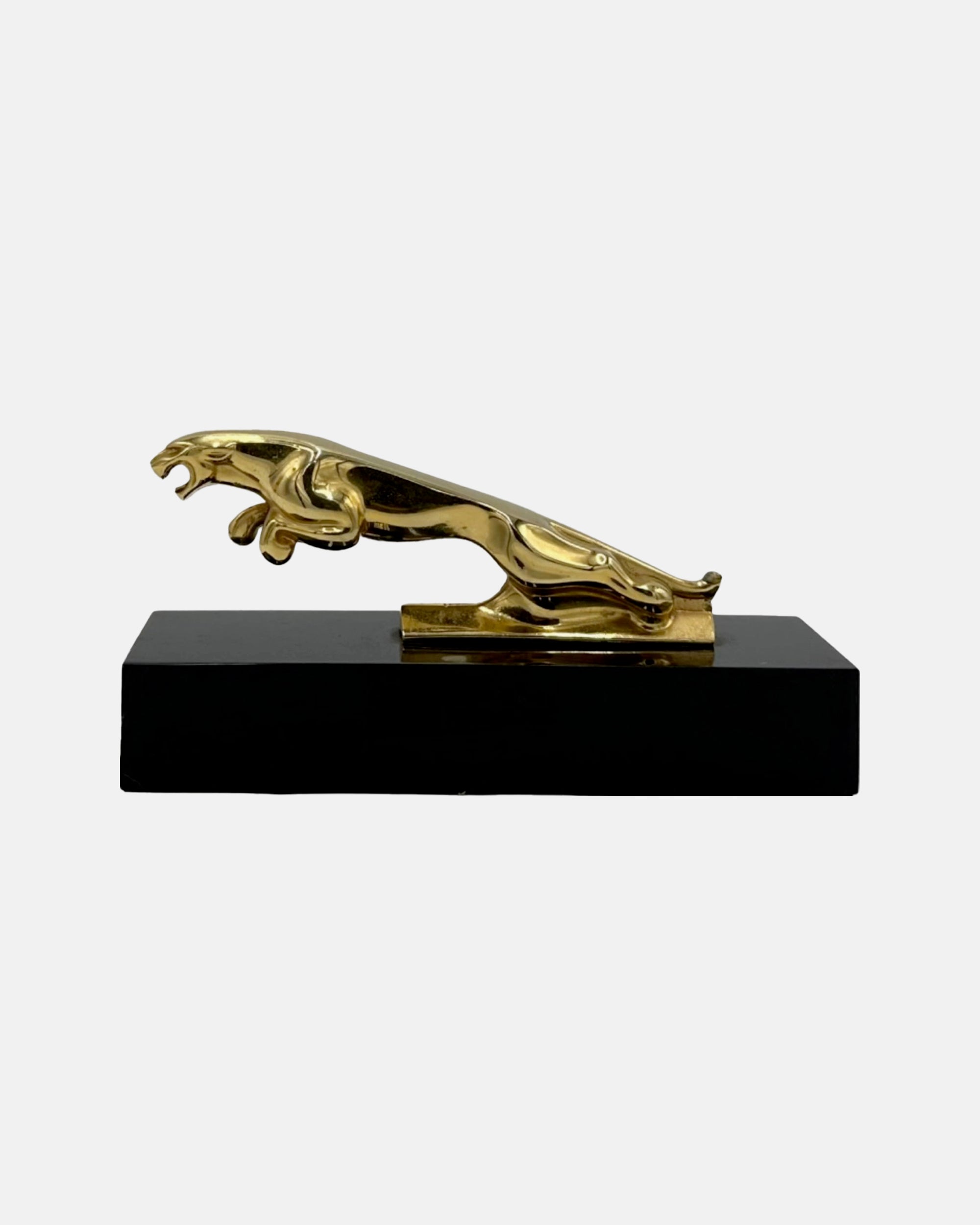 Vintage Jaguar Car Ornament Brass Paperweight
