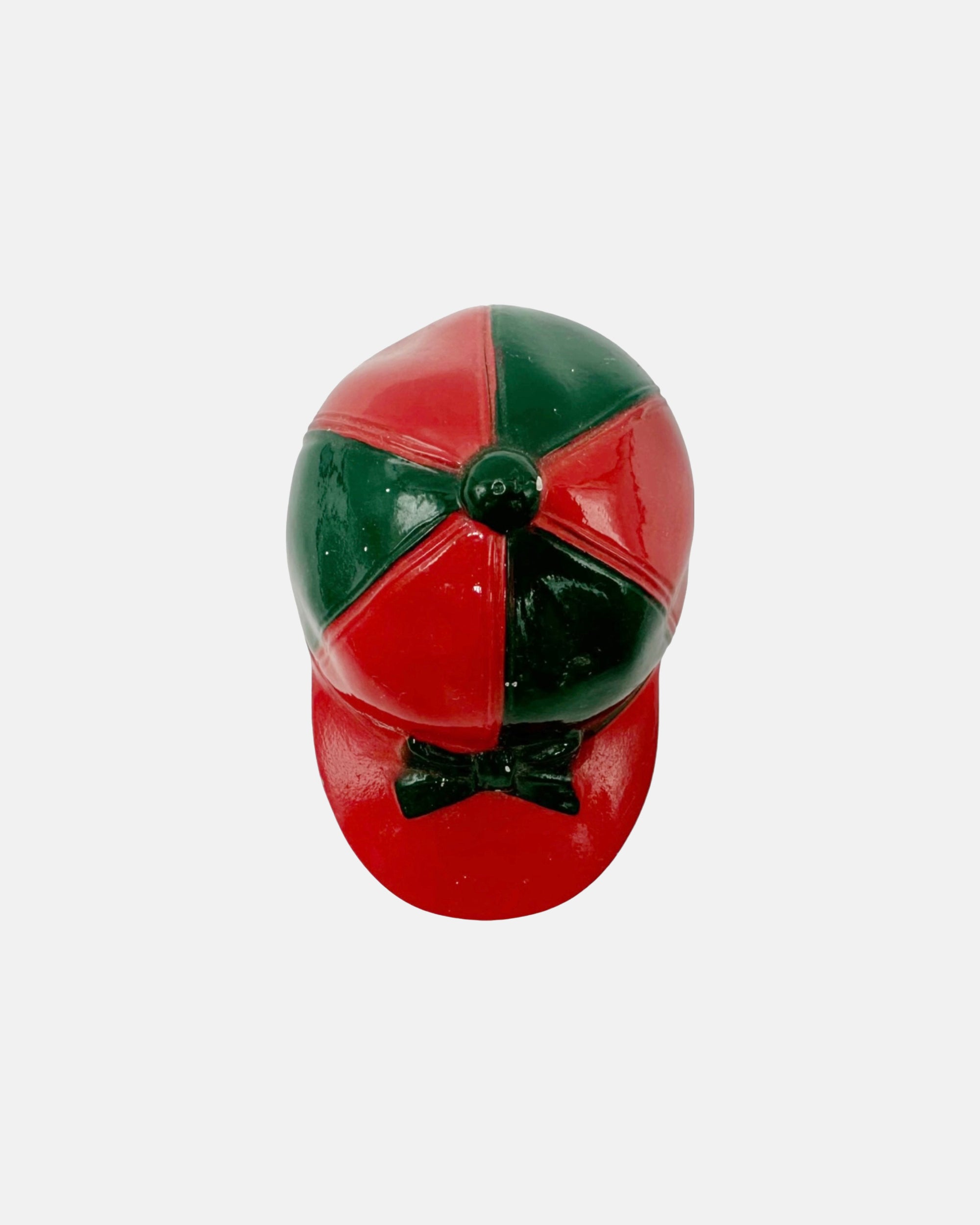 Vintage Equestrian Jockey Cap Bottle Opener Red & Green