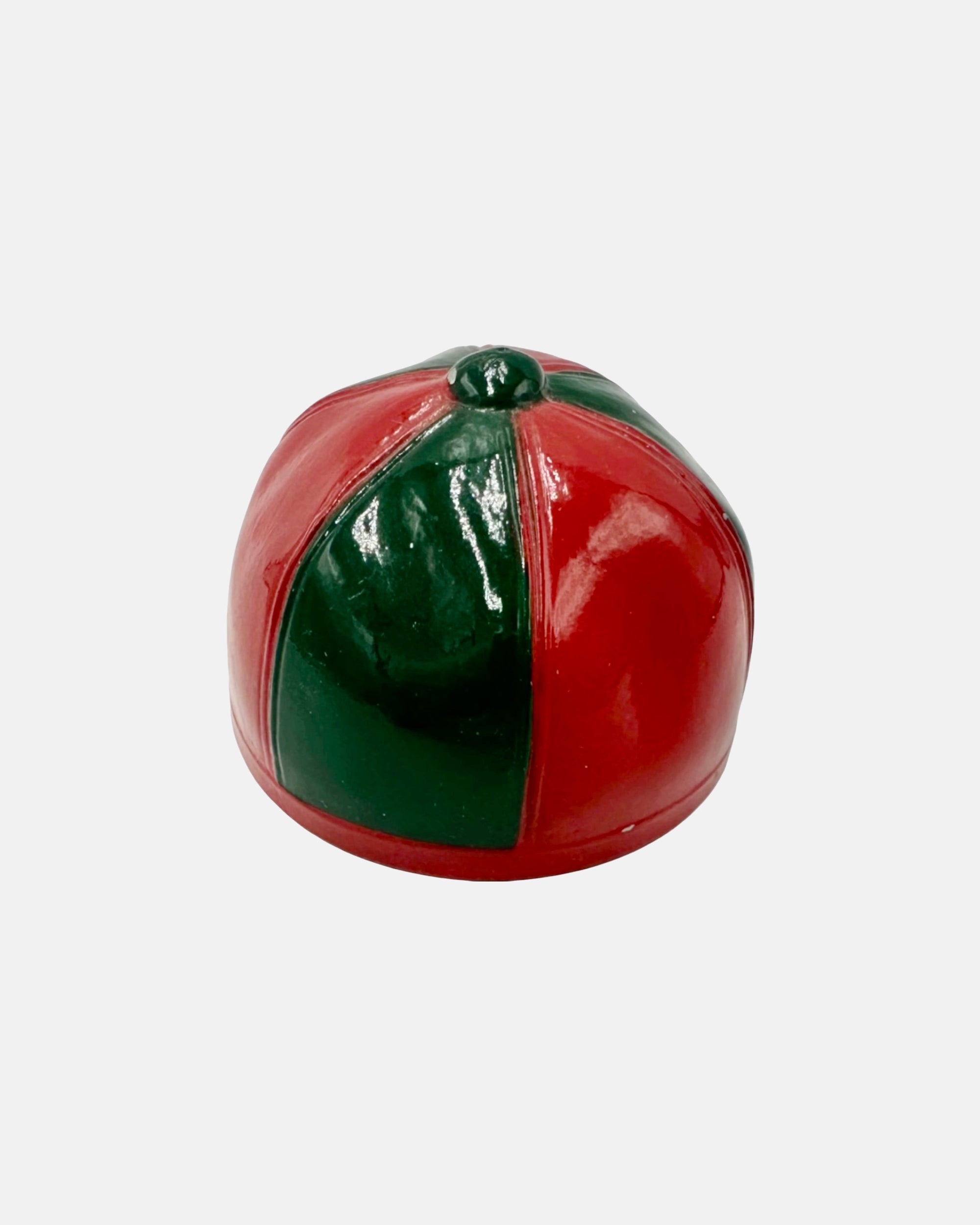 Vintage Equestrian Jockey Cap Bottle Opener Red & Green