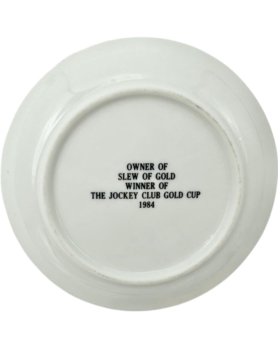 Vintage The Jockey Club Roundtable Conference New York Porcelain Dish