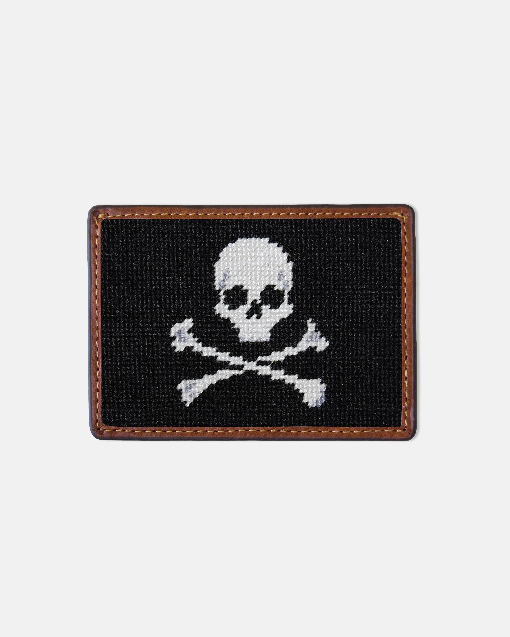 Jolly Roger Needlepoint Card Case
