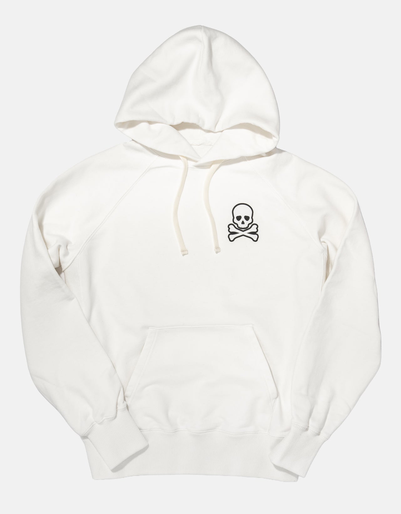 White Skull And Crossbones Hoodie