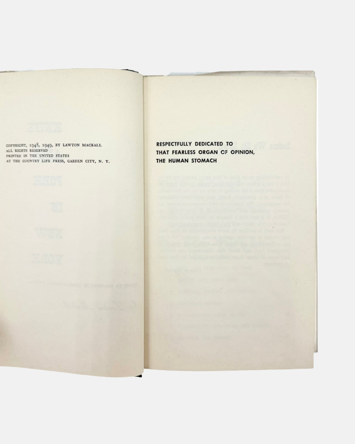 Knife and Fork in New York Where to Eat What to Order by Lawton Mackall 1949