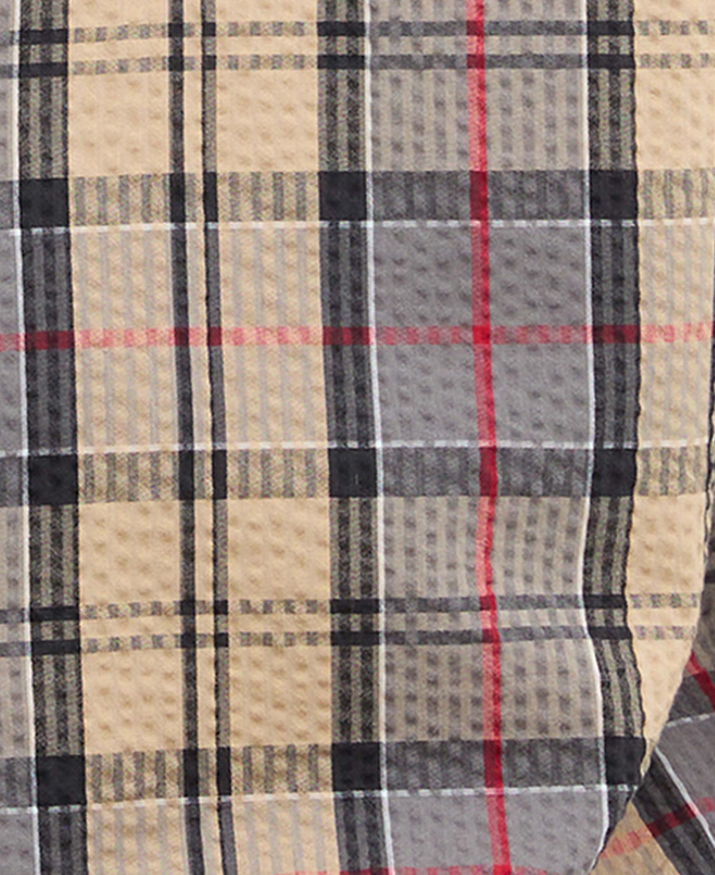 Barbour Dress Tartan Seersucker Sport Shirt