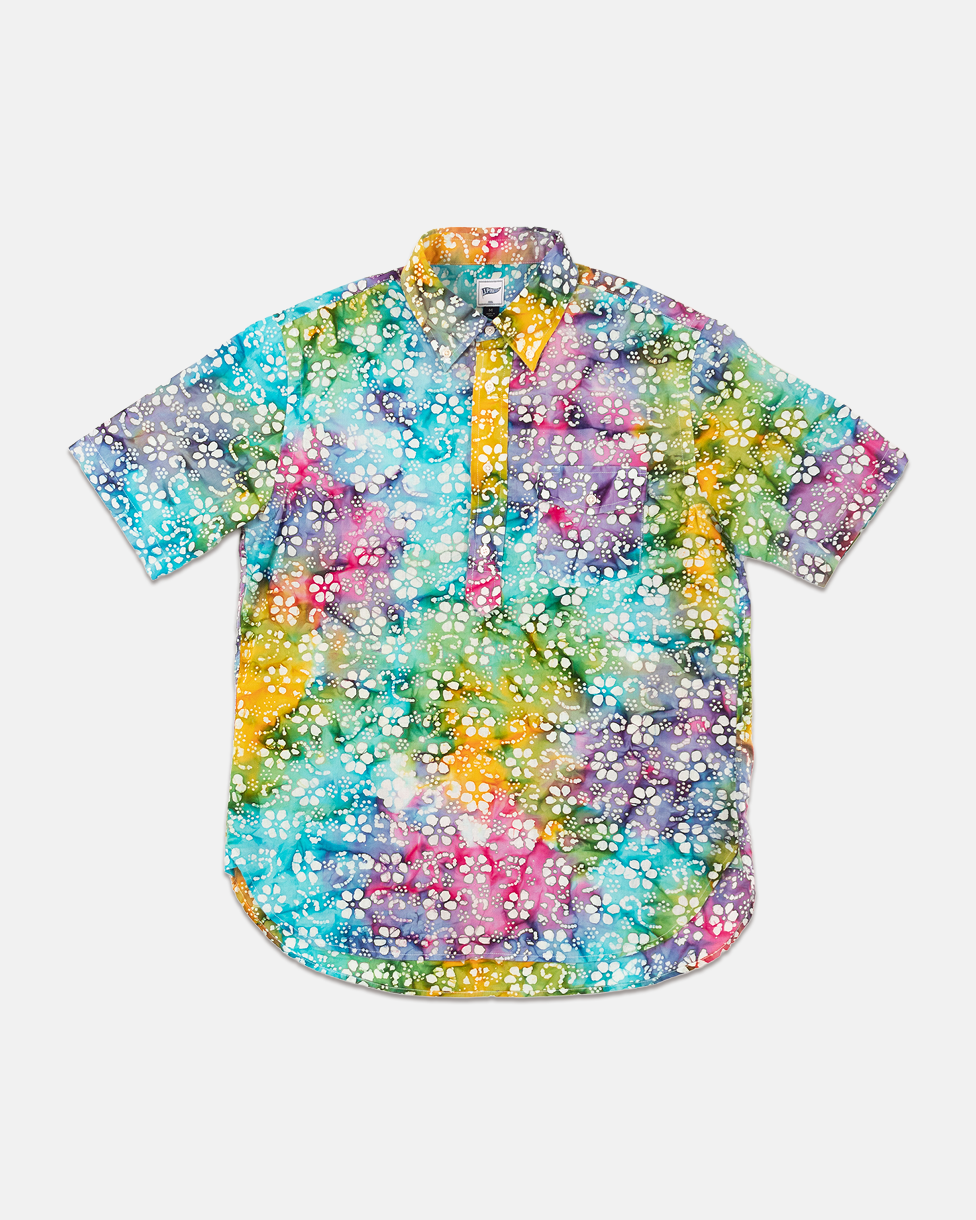 Floral Batik Prink Popover Sport Shirt