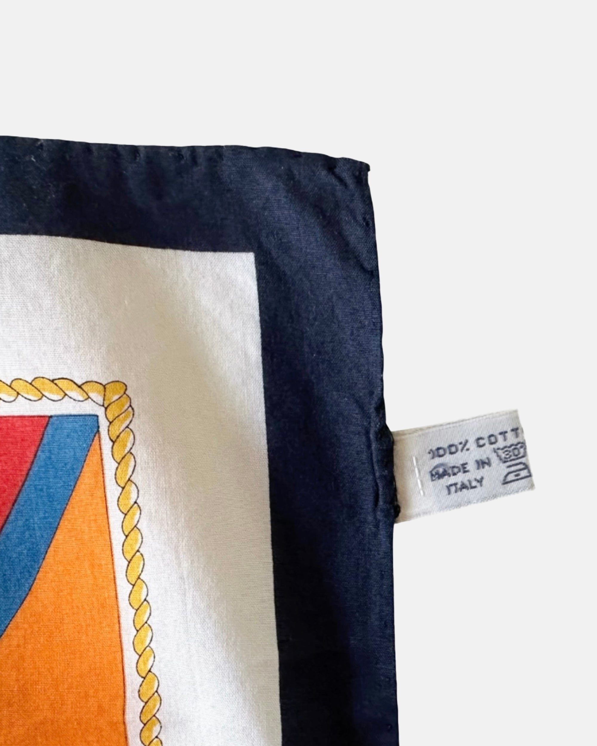 Vintage Mark Cross America's Cup 1992 Cotton Scarf