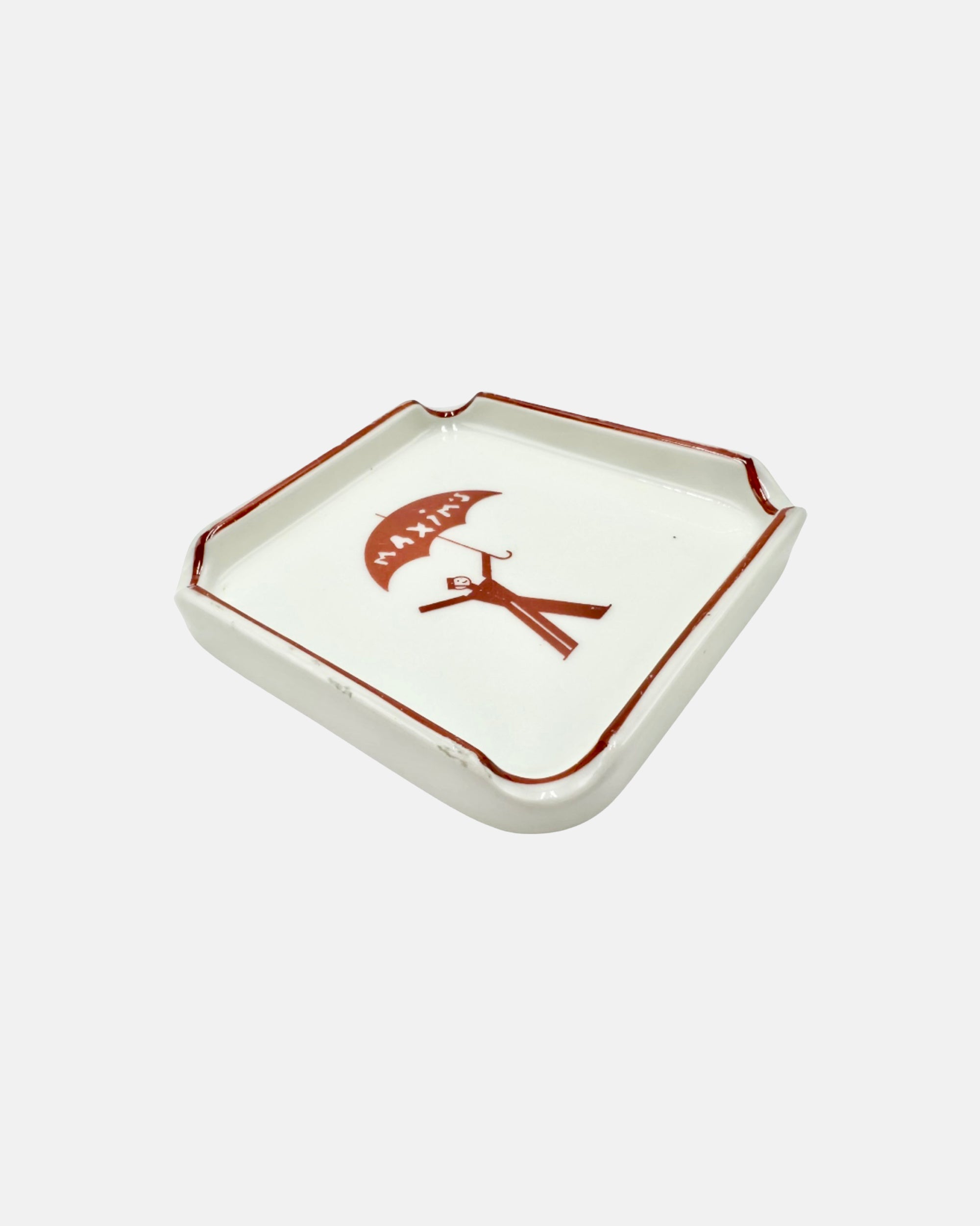 Vintage Maxim's De Paris Restaurant Porcelain Ashtray