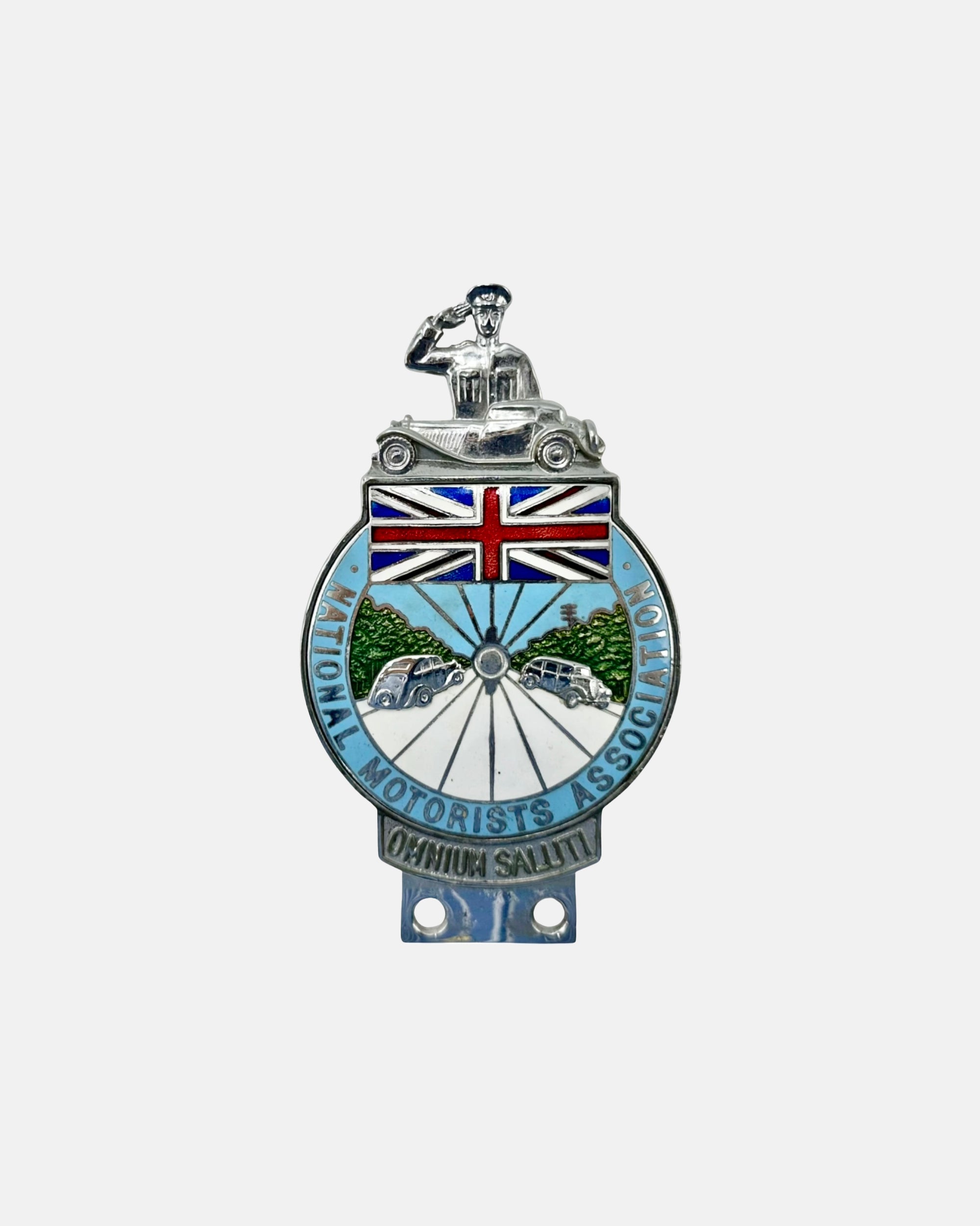 Vintage National Motorists Association Car Badge by Collins of London