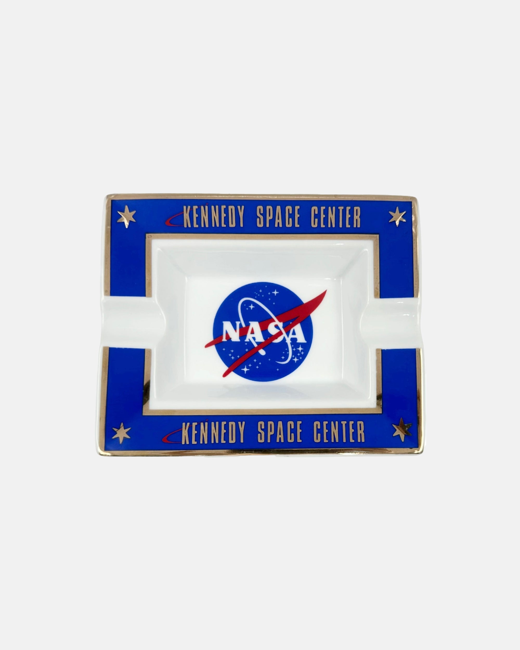 Vintage NASA Kennedy Space Center Porcelain Ashtray