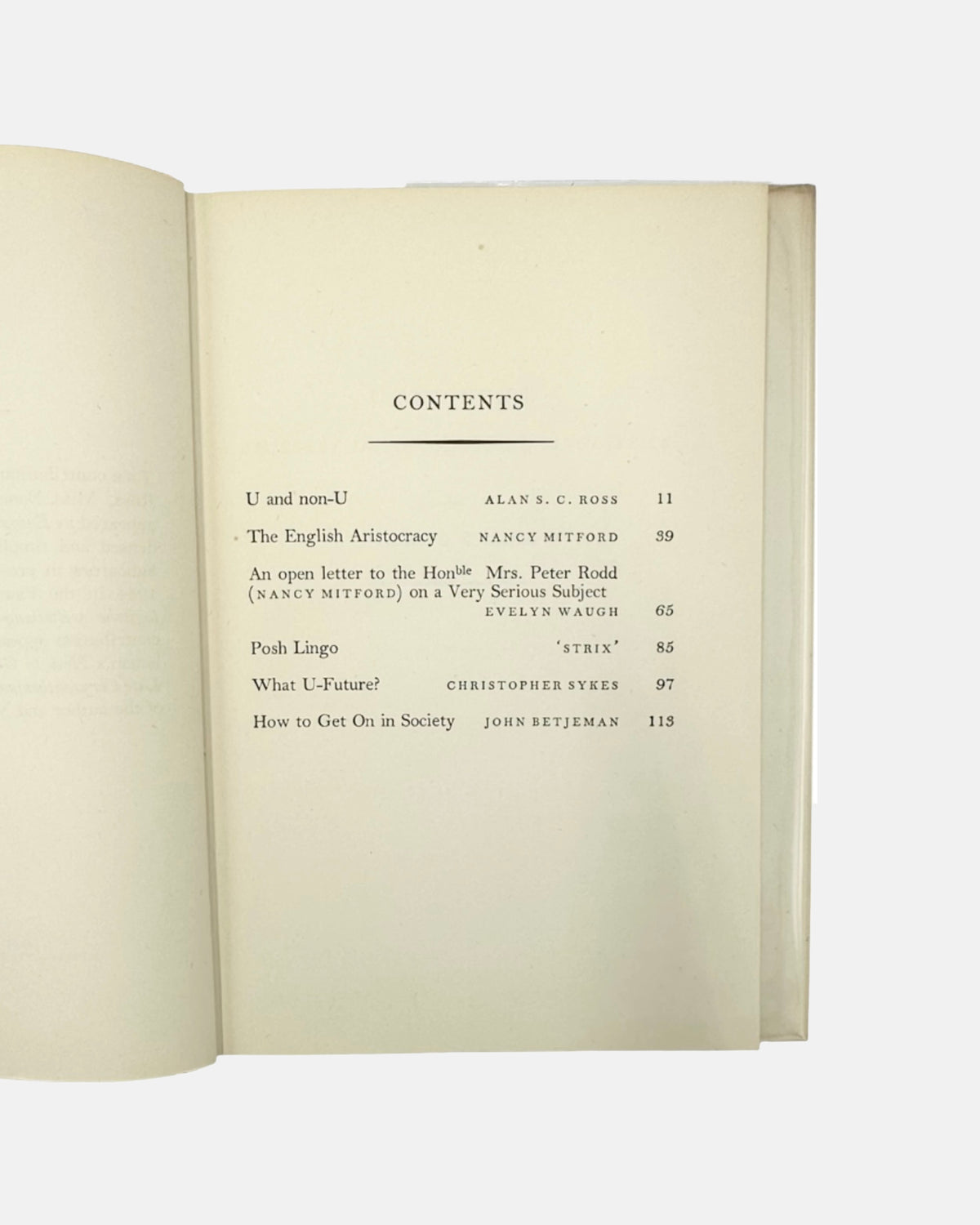 Noblesse Oblige: Characteristics of English Aristocracy 1956 by Alan S.C. Ross
