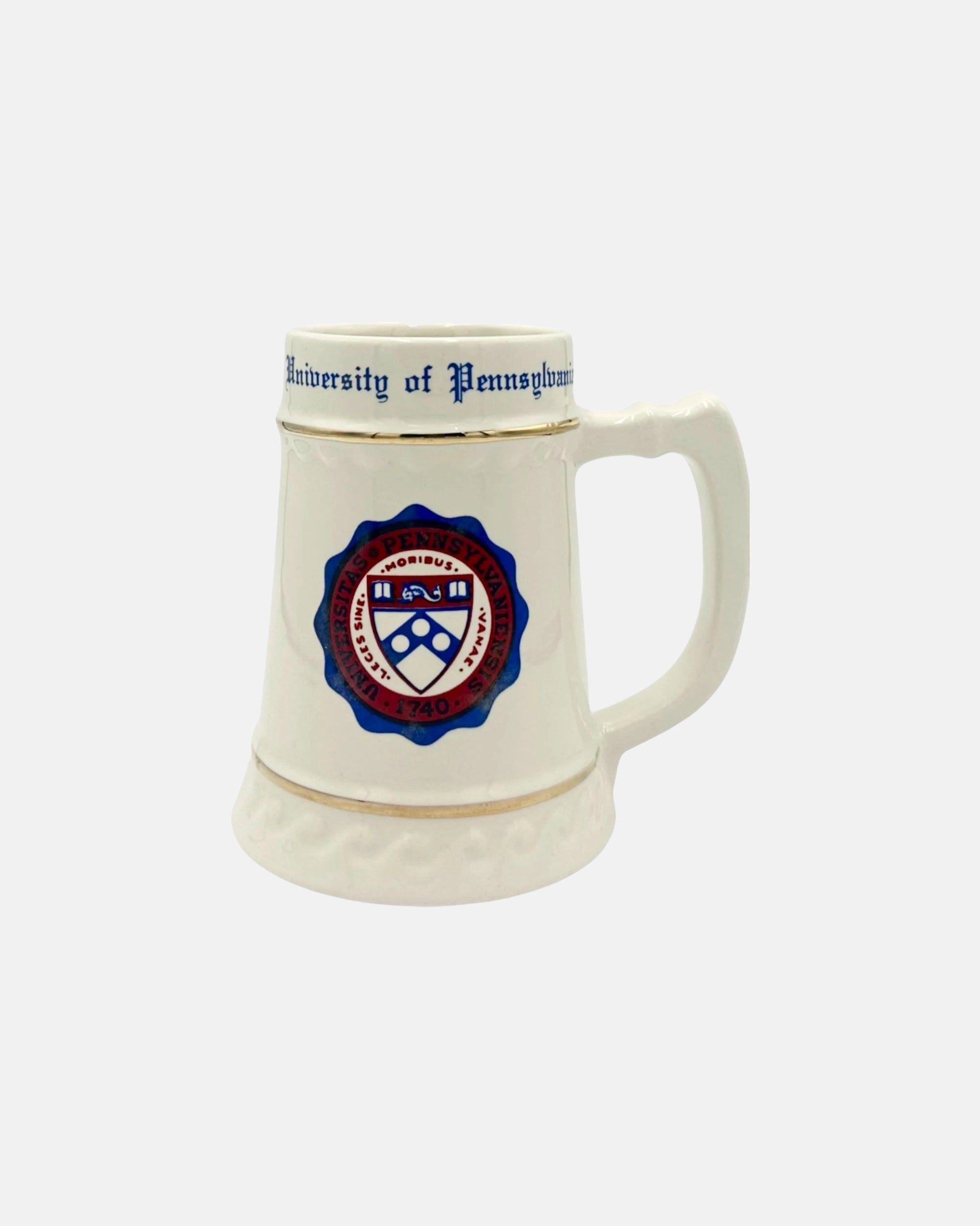 Vintage University of Pennsylvania Ceramic Stein Mug