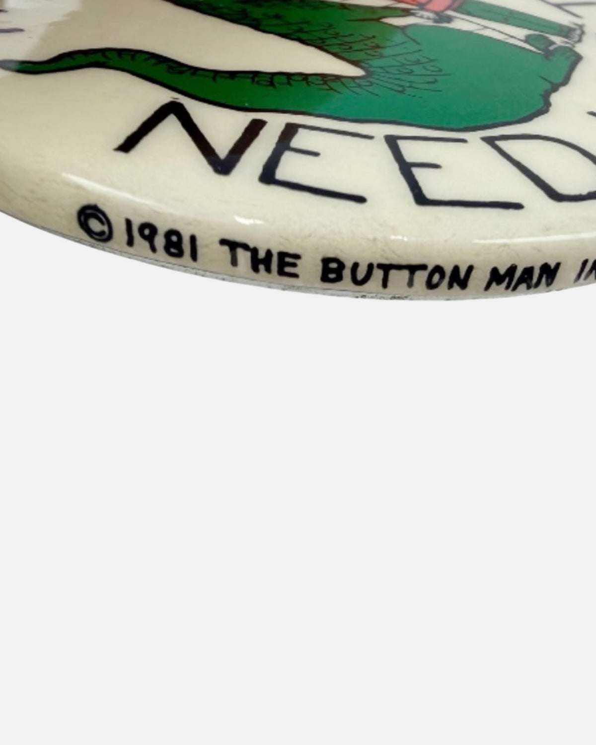 Vintage "Preppies Need Love Too" 1981 Metal Button Pin