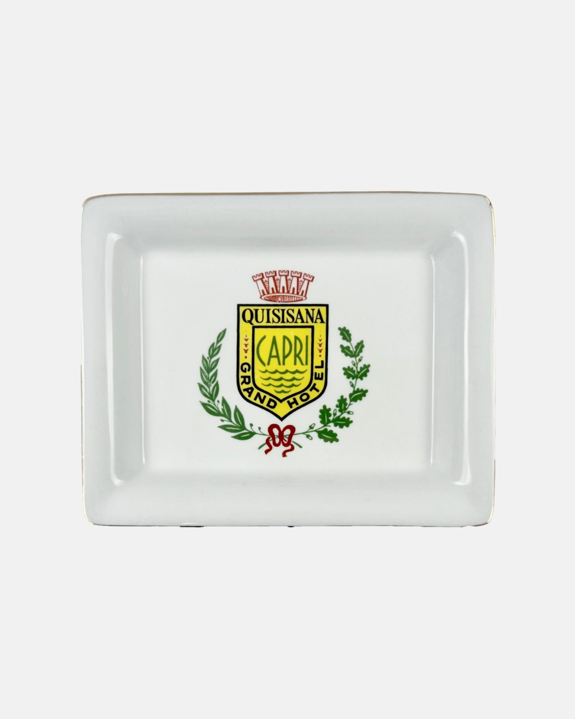 Vintage Grand Hotel Quisisana Capri Italy Ashtray Catchall Dish